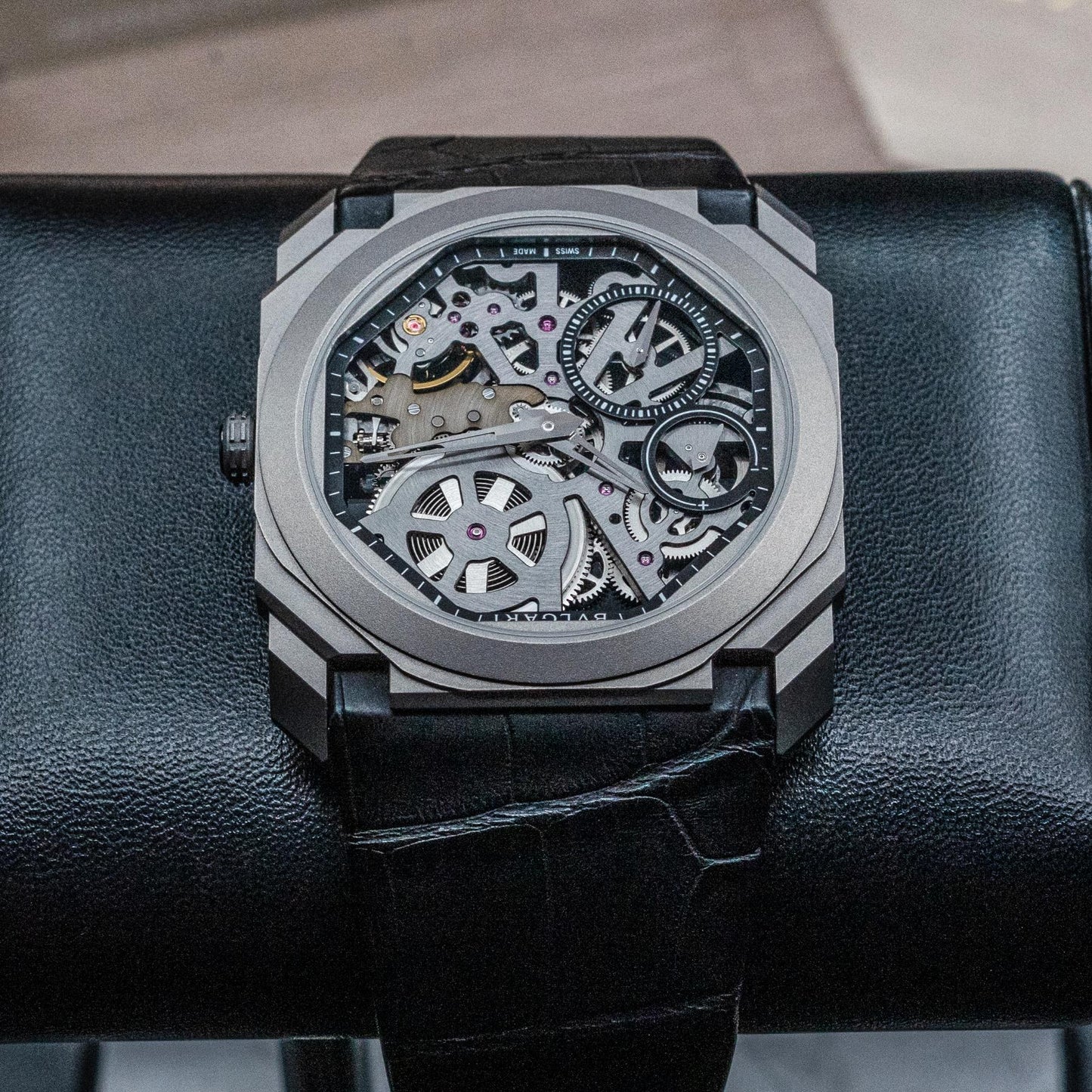 Bulgari Octo Finissimo Skeleton 102714 40mm Titanium Box Papers 2018