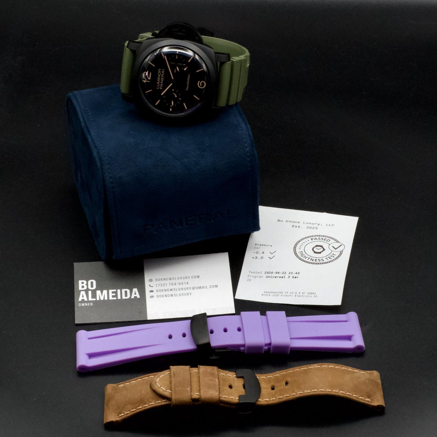 Panerai Luminor 1950 Tourbillon GMT PAM00396 48mm Ceramic Ltd 100 Pcs