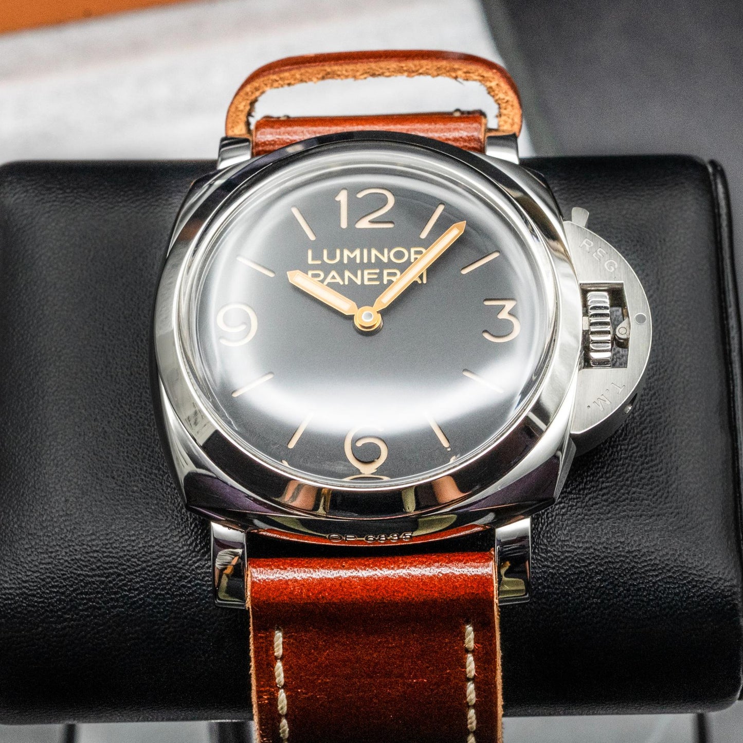 Panerai Luminor 1950 PAM00372 47mm Steel Black Sandwich Dial Box Papers 2012