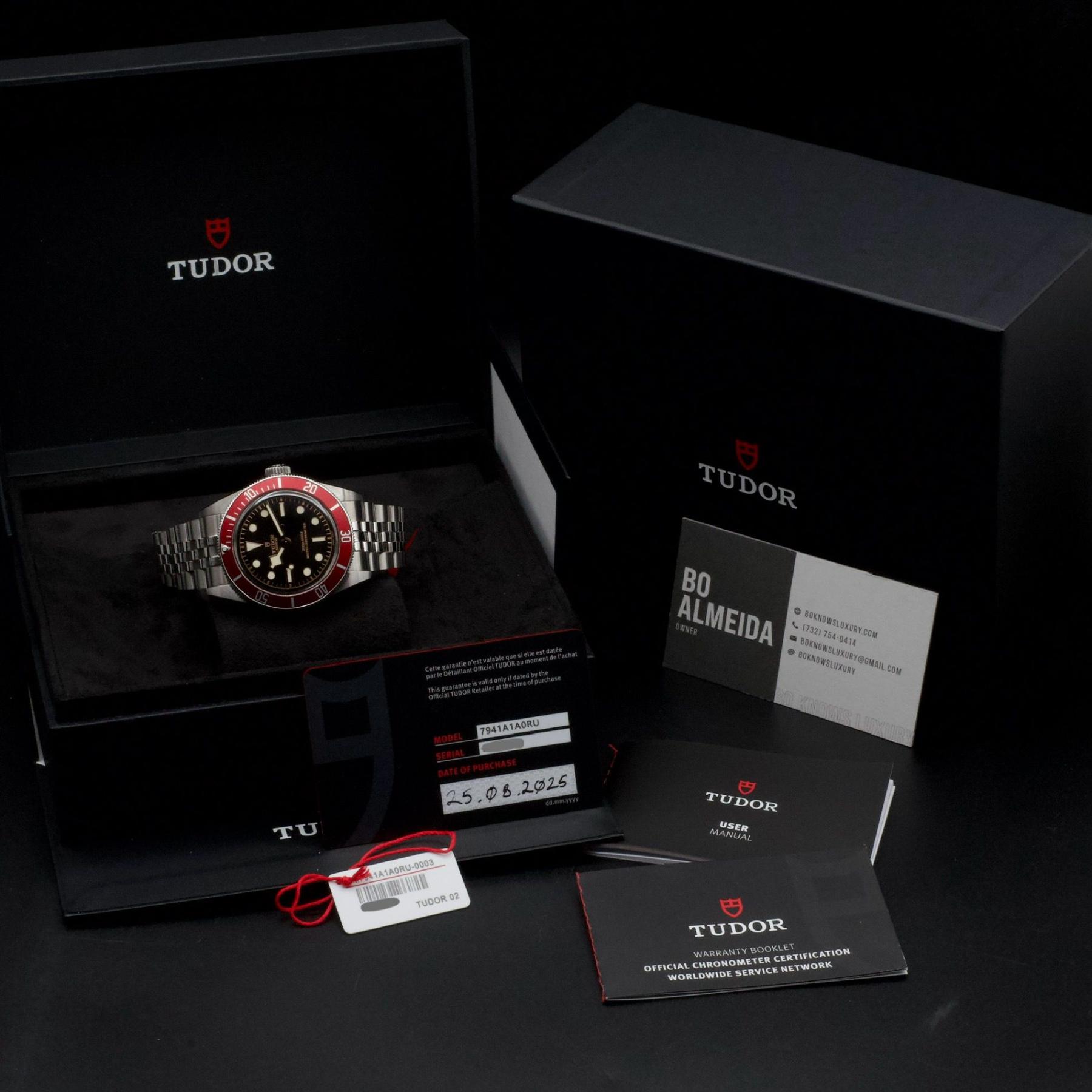 Tudor Black Bay Burgundy Bezel 41mm METAS Jubilee Bracelet M7941A1A0RU-0003