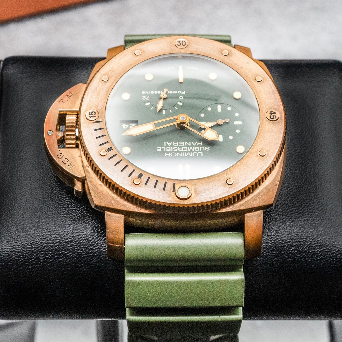 Panerai Submersible 1950 Bronzo PAM00507 47mm Bronze Green Dial Ltd 1000 Pcs