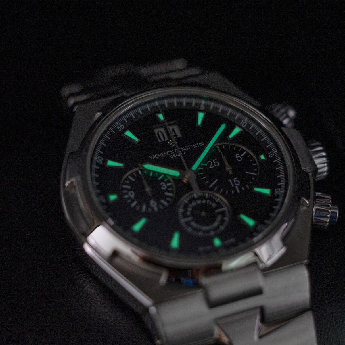 Vacheron Constantin Overseas Chronograph 49150 Steel Black Dial 42mm 2015