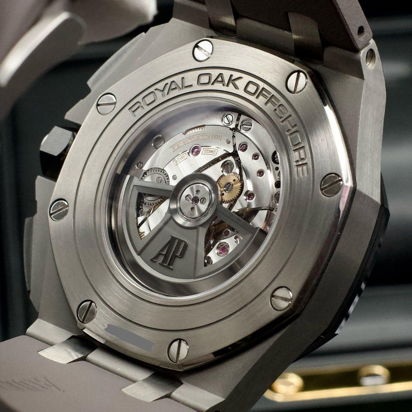 Audemars Piguet Royal Oak Offshore Chronograph Titanium Ceramic Gray Dial 44 B&P