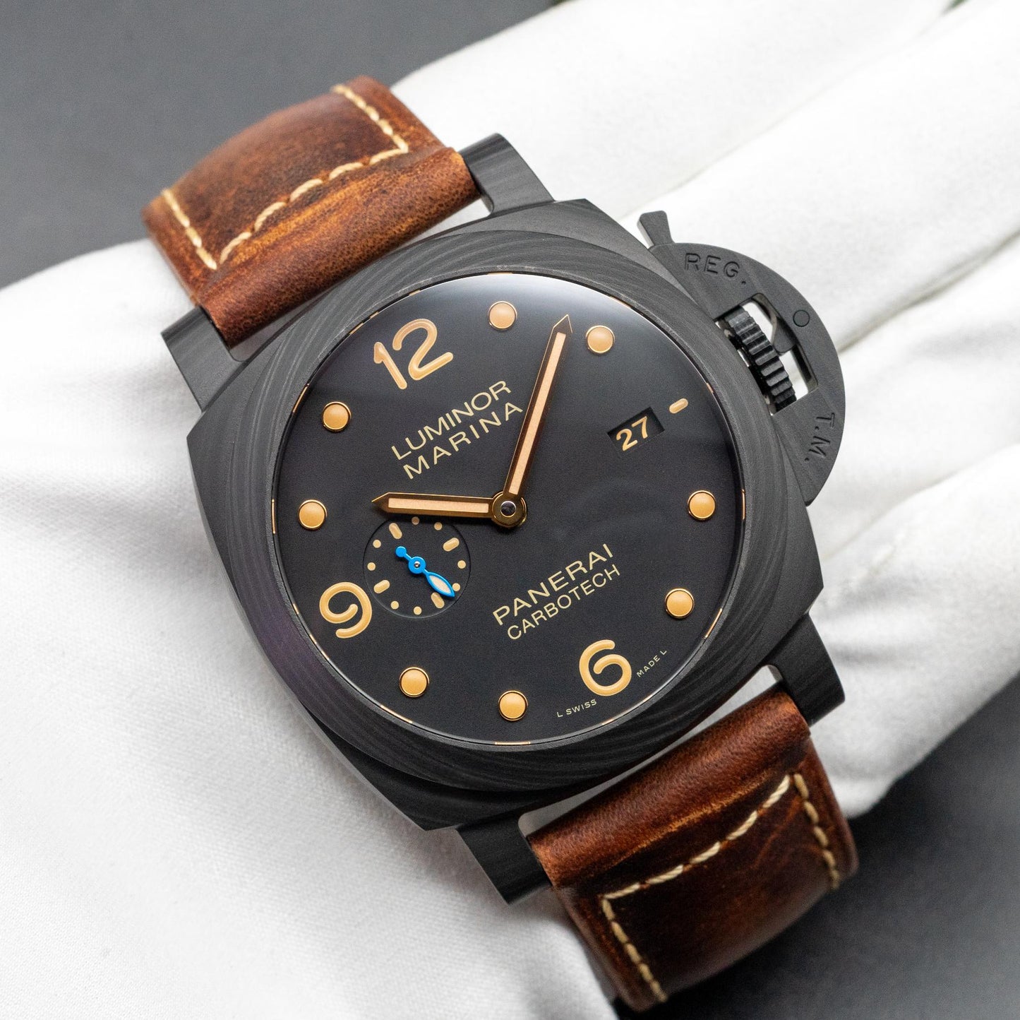 Panerai Luminor Marina 1950 Carbotech PAM00661 44mm Full Set Box Papers