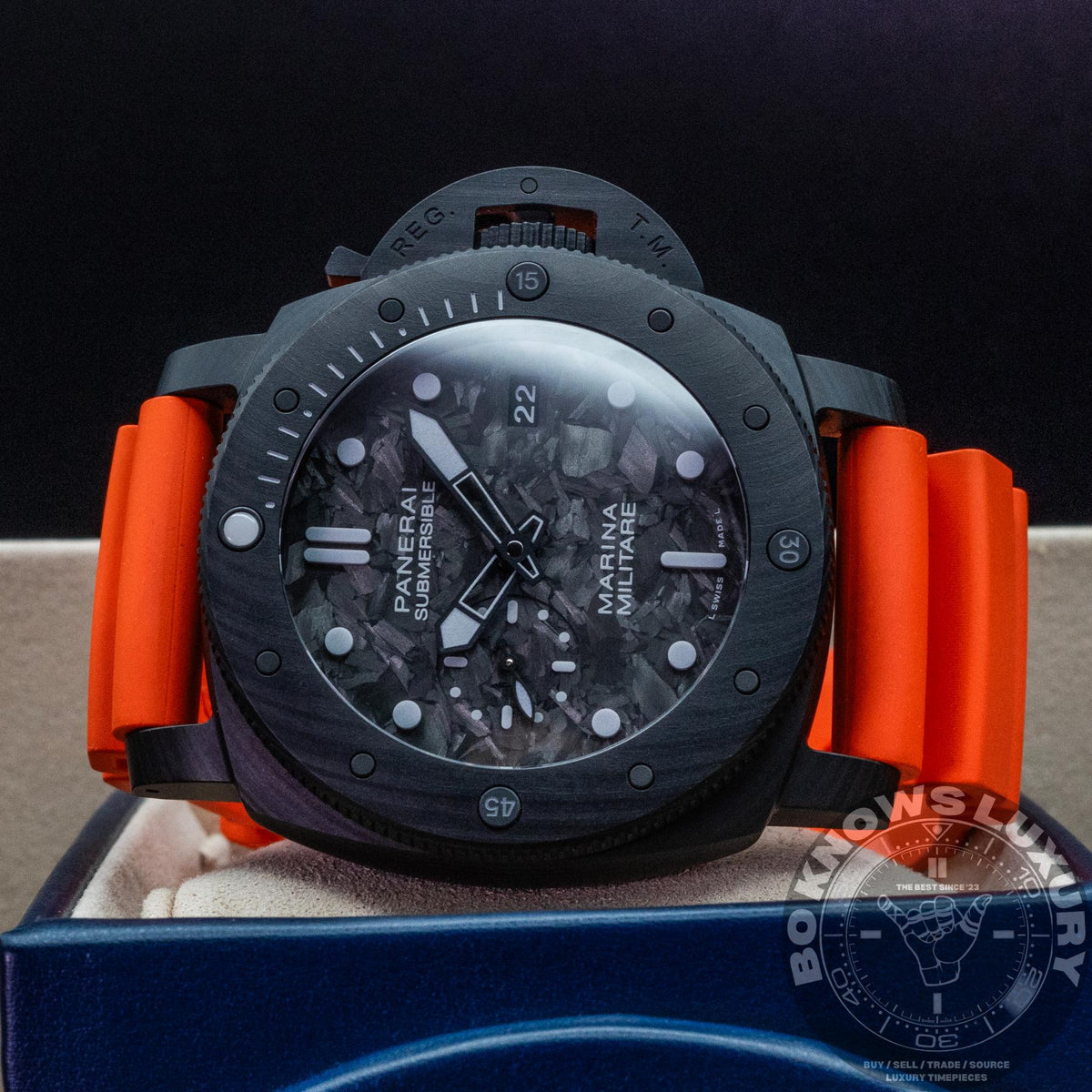 Panerai Submersible Marina Militare PAM02979 47mm Carbotech Box Papers 2025