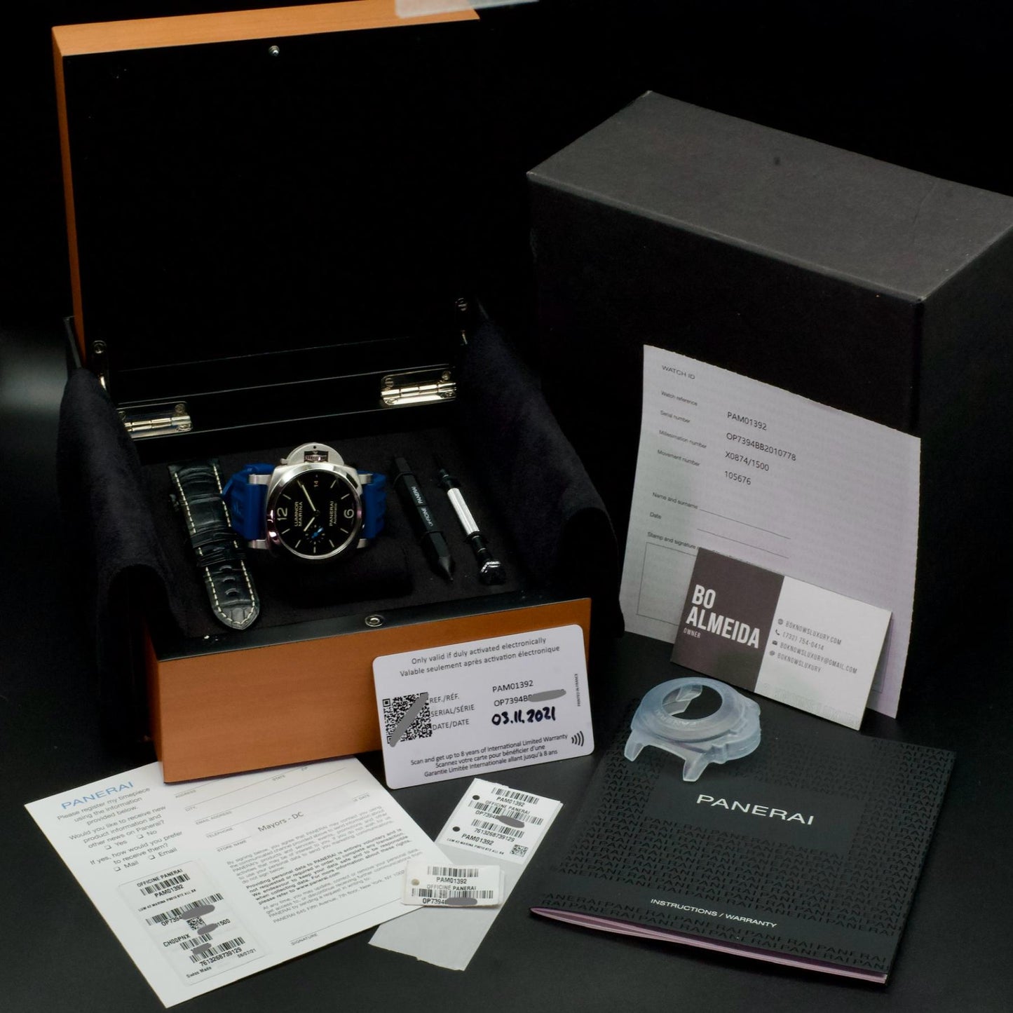 Panerai PAM01392 Luminor Marina 1950 3 Days Steel 42mm Box Papers