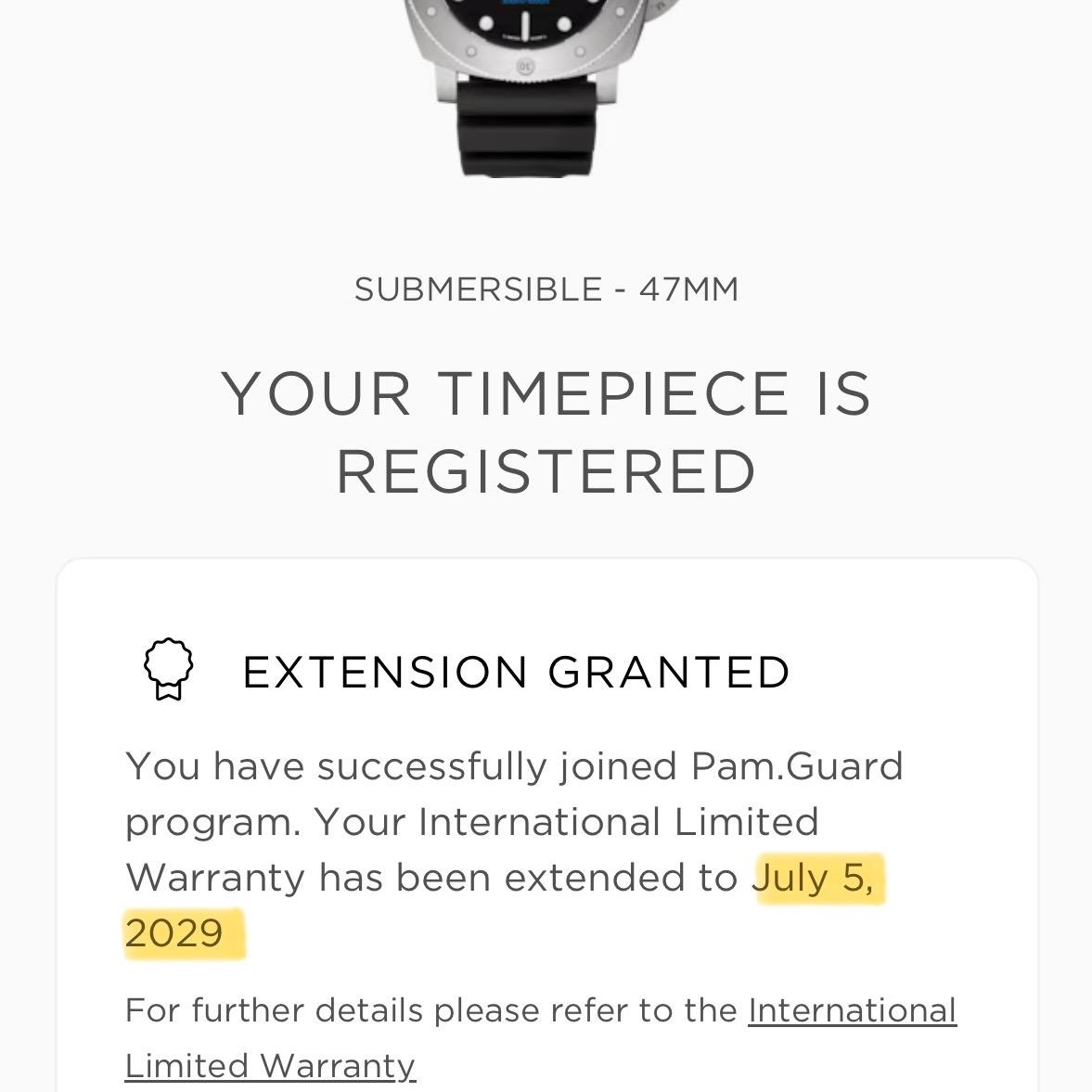 Panerai Luminor Submersible PAM01305 47mm Titanium Black Dial Box Papers 2021