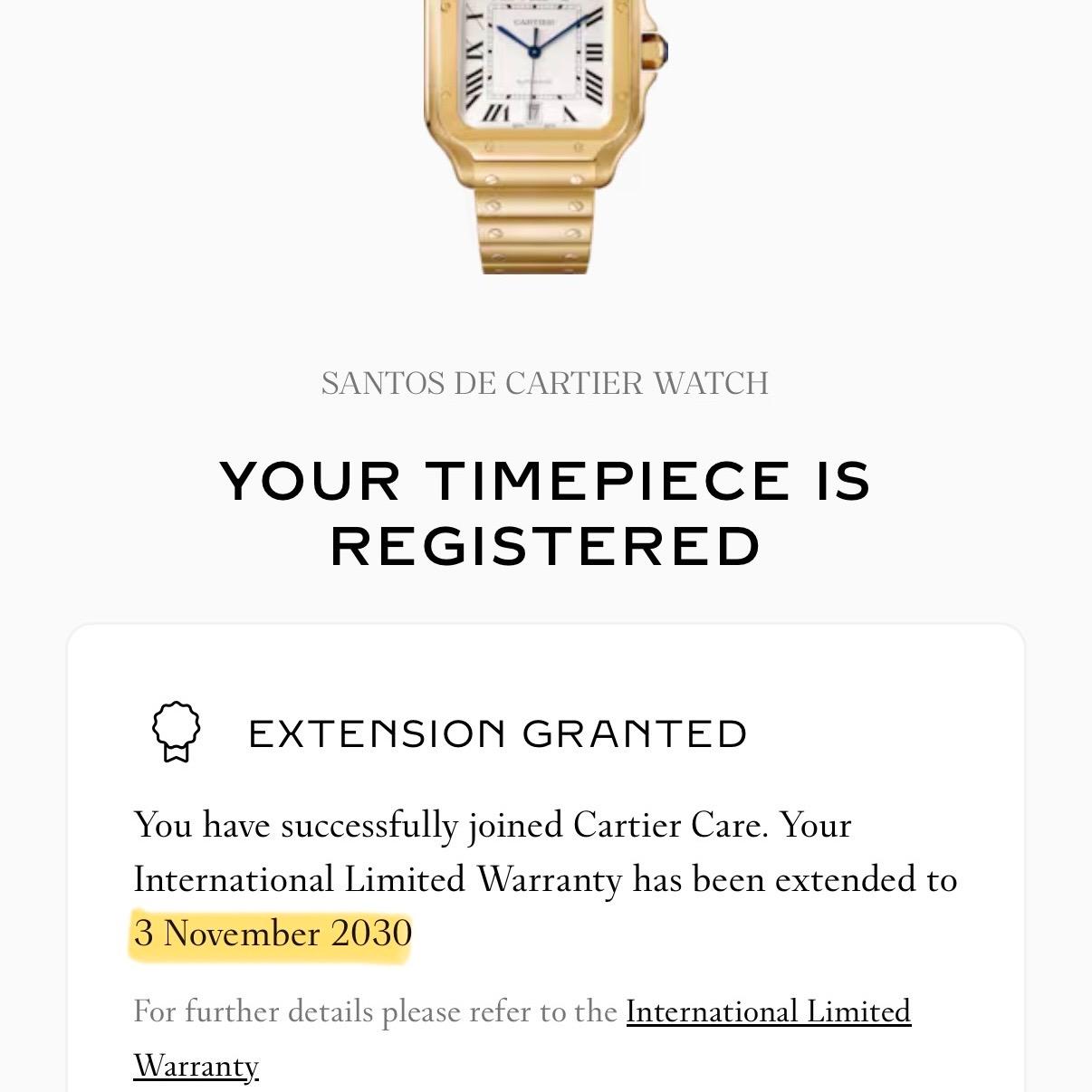 Cartier Santos de Cartier Large WGSA0029 39.8mm Yellow Gold White Dial Box Papers 2022