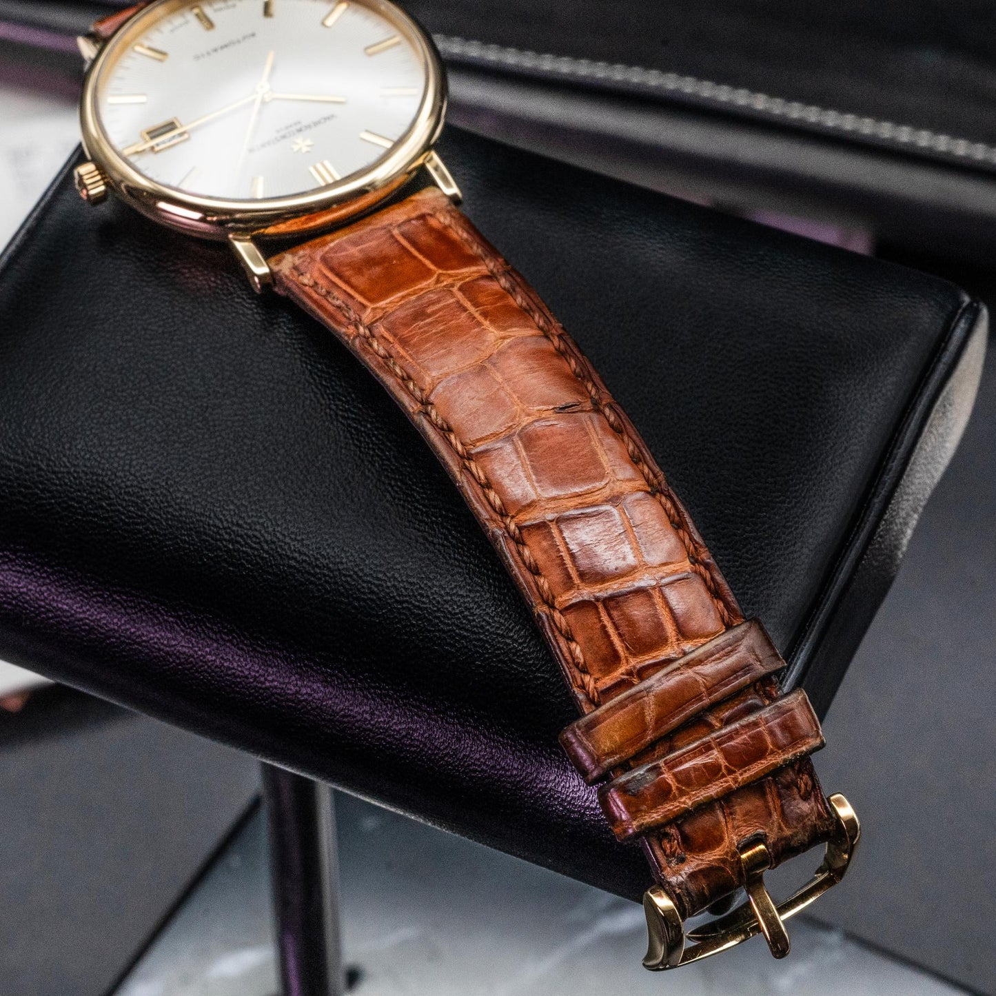 Vacheron Constantin Patrimony 42002 35mm Yellow Gold Champagne Dial Papers