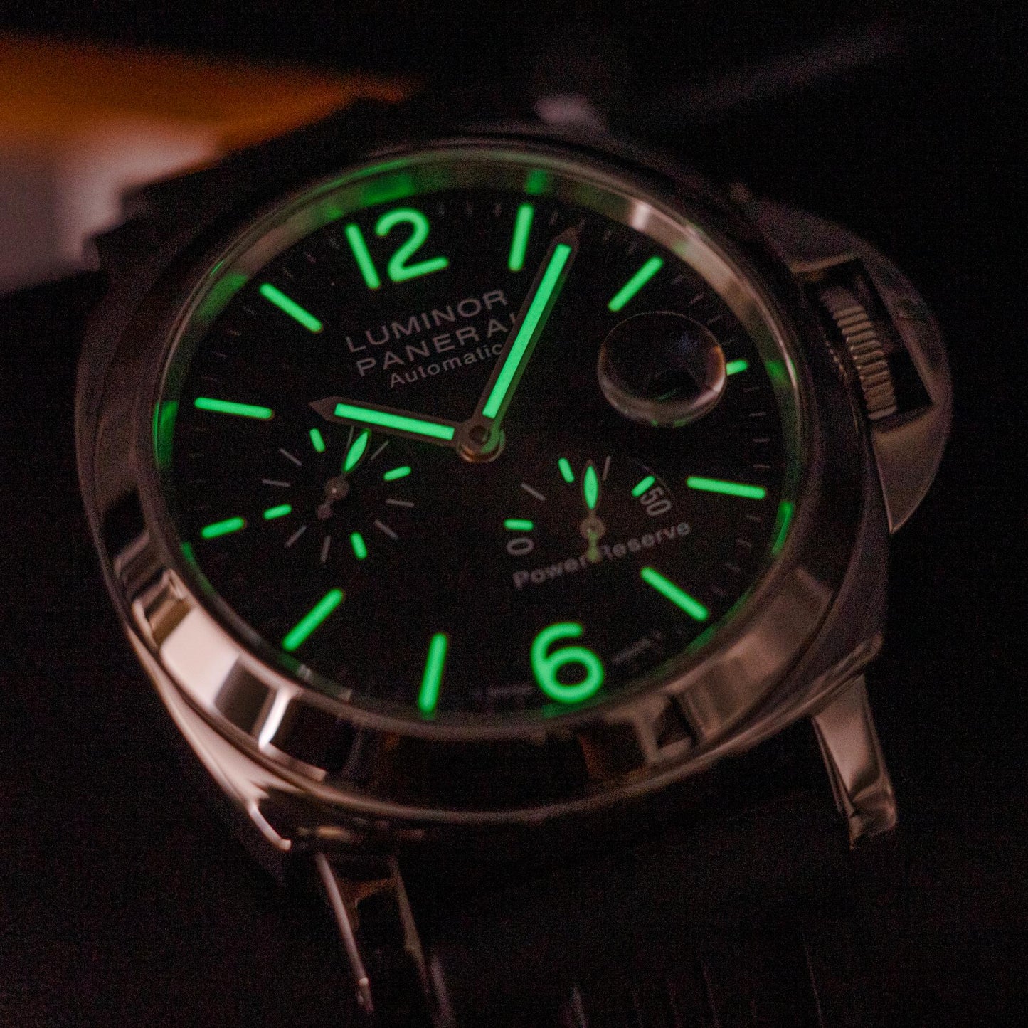Panerai Luminor Power Reserve PAM01090 44mm Steel Black Dial Box Papers 2018