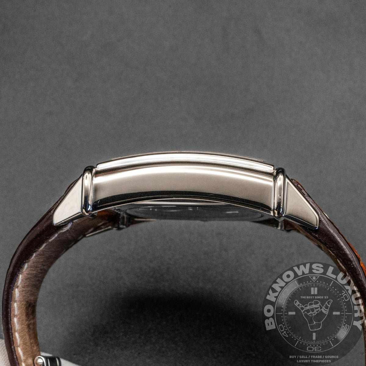 Girard-Perregaux Vintage 1945 25800 32mm White Gold Black Dial Moonphase Box