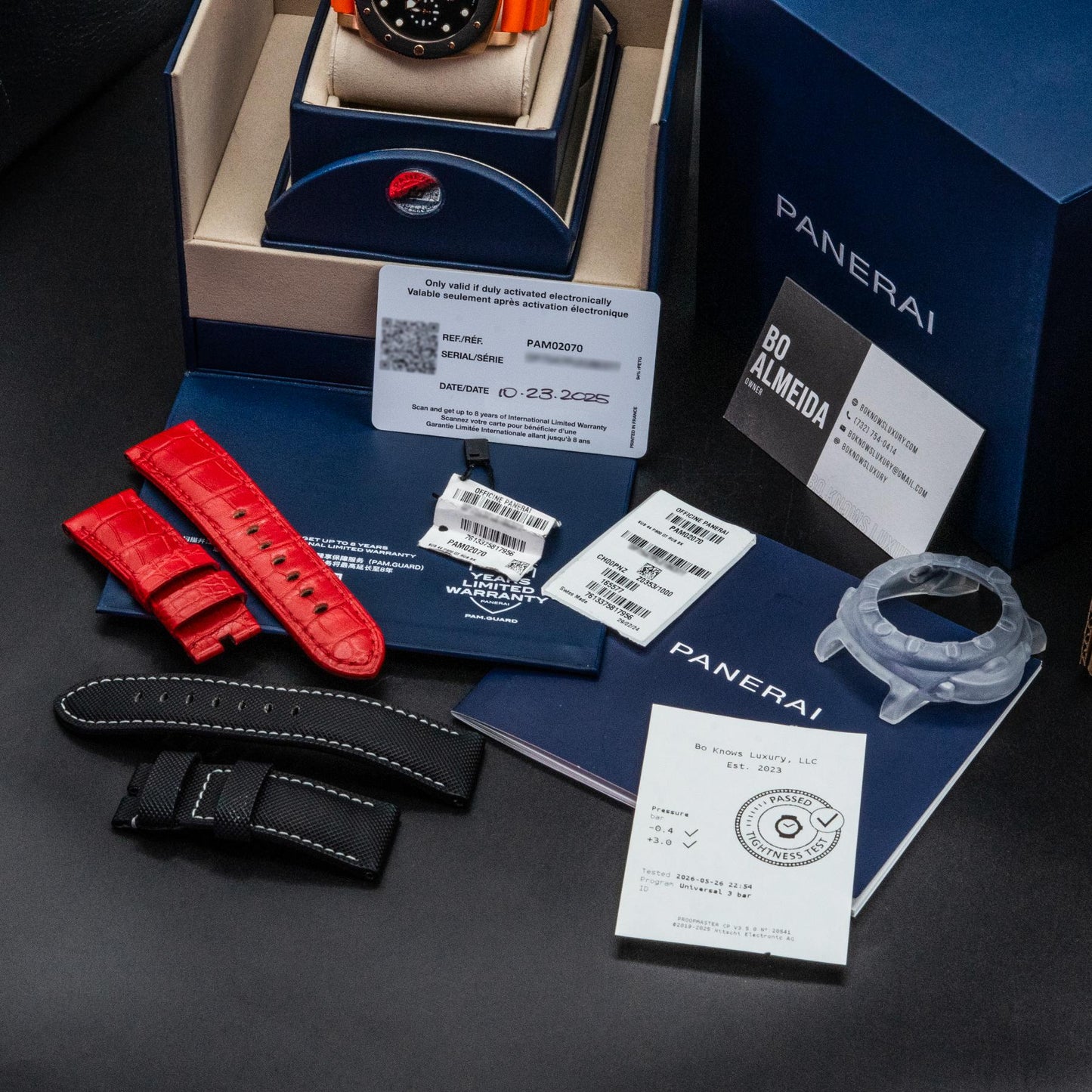 Panerai Submersible PAM02070 44mm Goldtech OroCarbo Black Dial Box Papers 2025