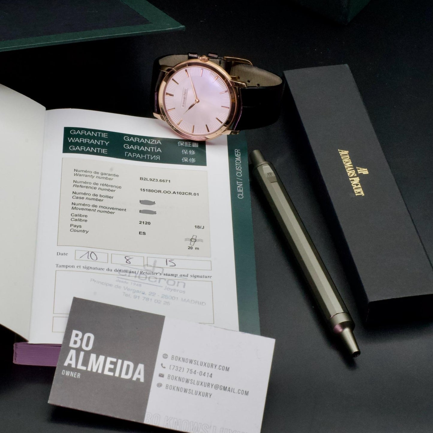 Audemars Piguet Jules Audemars 15180OR Extra-Thin 41mm Rose Gold Papers