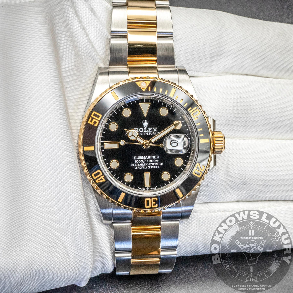 Rolex Submariner Date 126613LN 41mm Two Tone Gold Steel Black Box Papers 2022