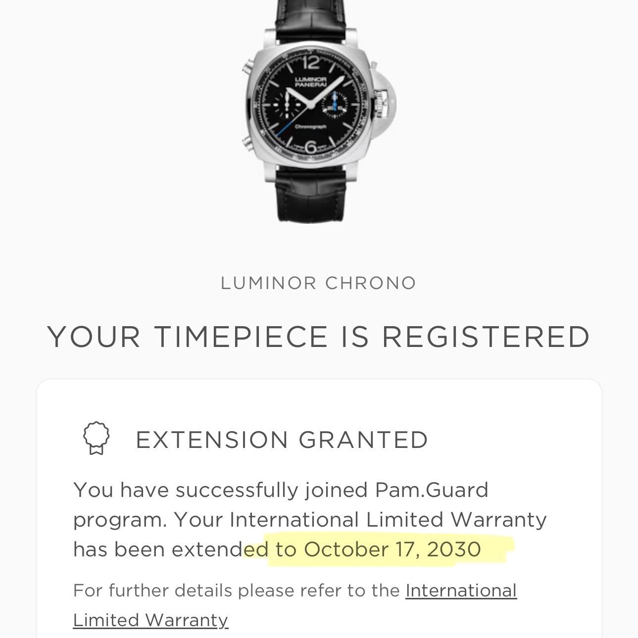 Panerai PAM01109 Luminor Chrono Steel Black Dial 44mm Box Papers