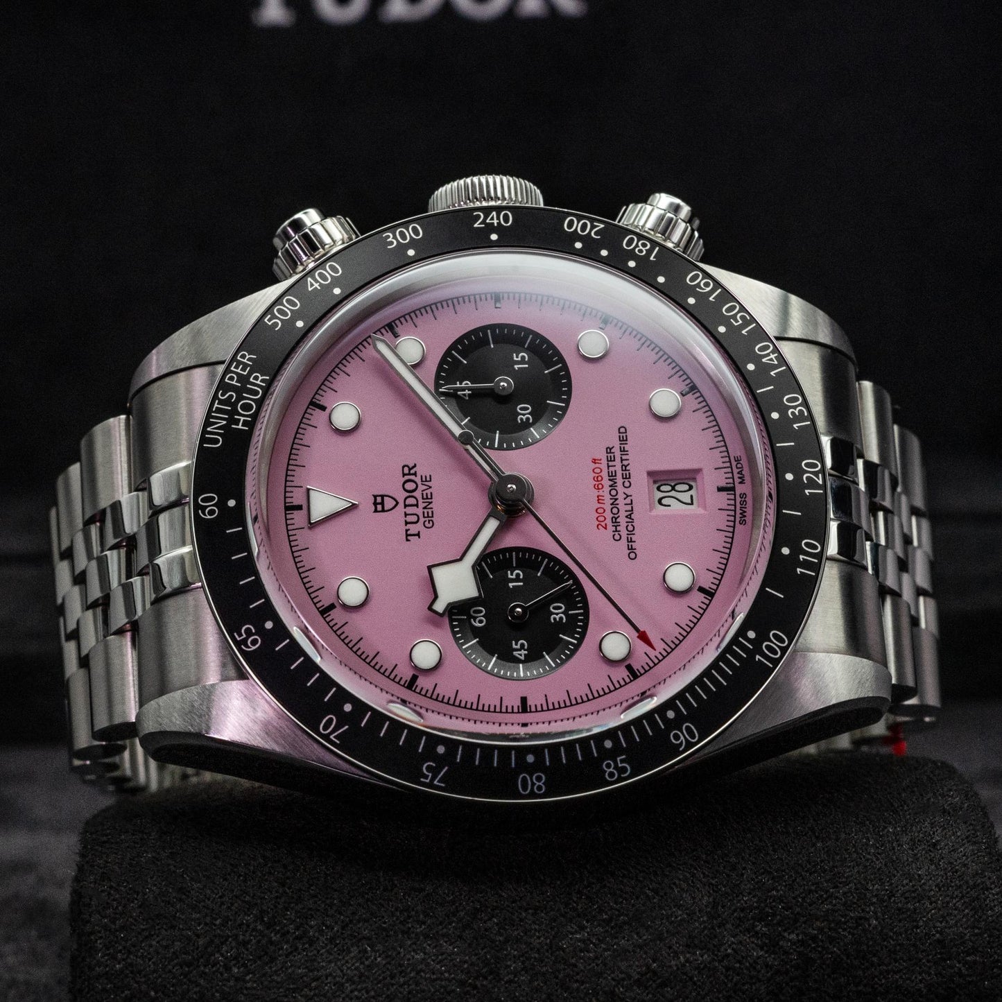 Tudor Black Bay Chrono Pink M79360N-0019 41mm Steel Box Papers 2024