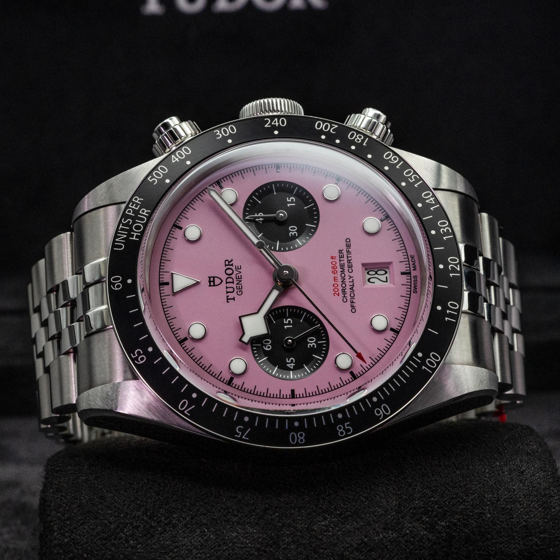 Tudor Black Bay Chrono Pink M79360N-0019 41mm Steel Box Papers 2024