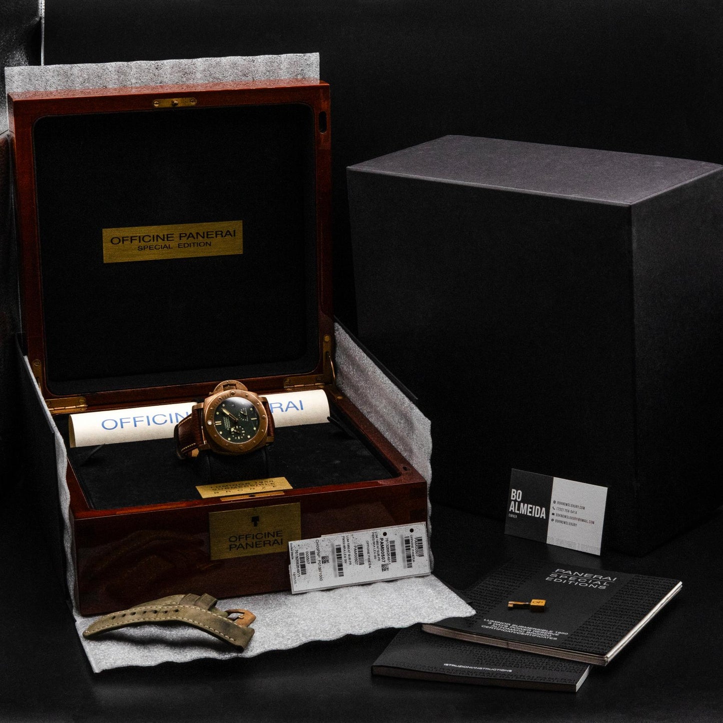 PAM00507 Bronzo Green Dial