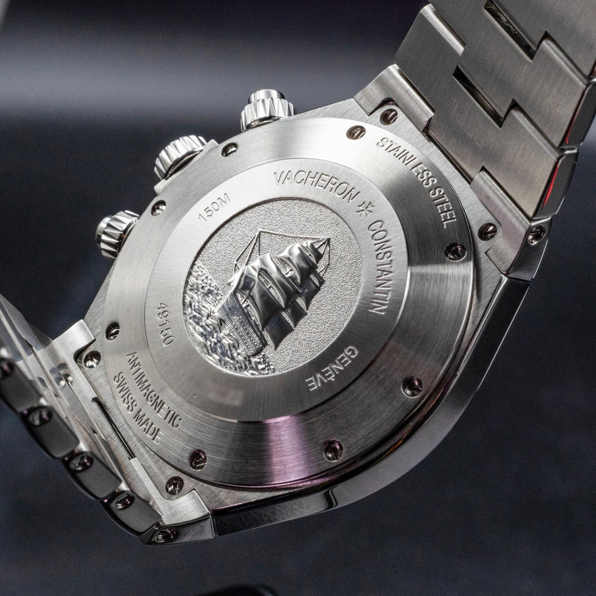Vacheron Constantin Overseas Chronograph 49150 Steel Black Dial 42mm 2015