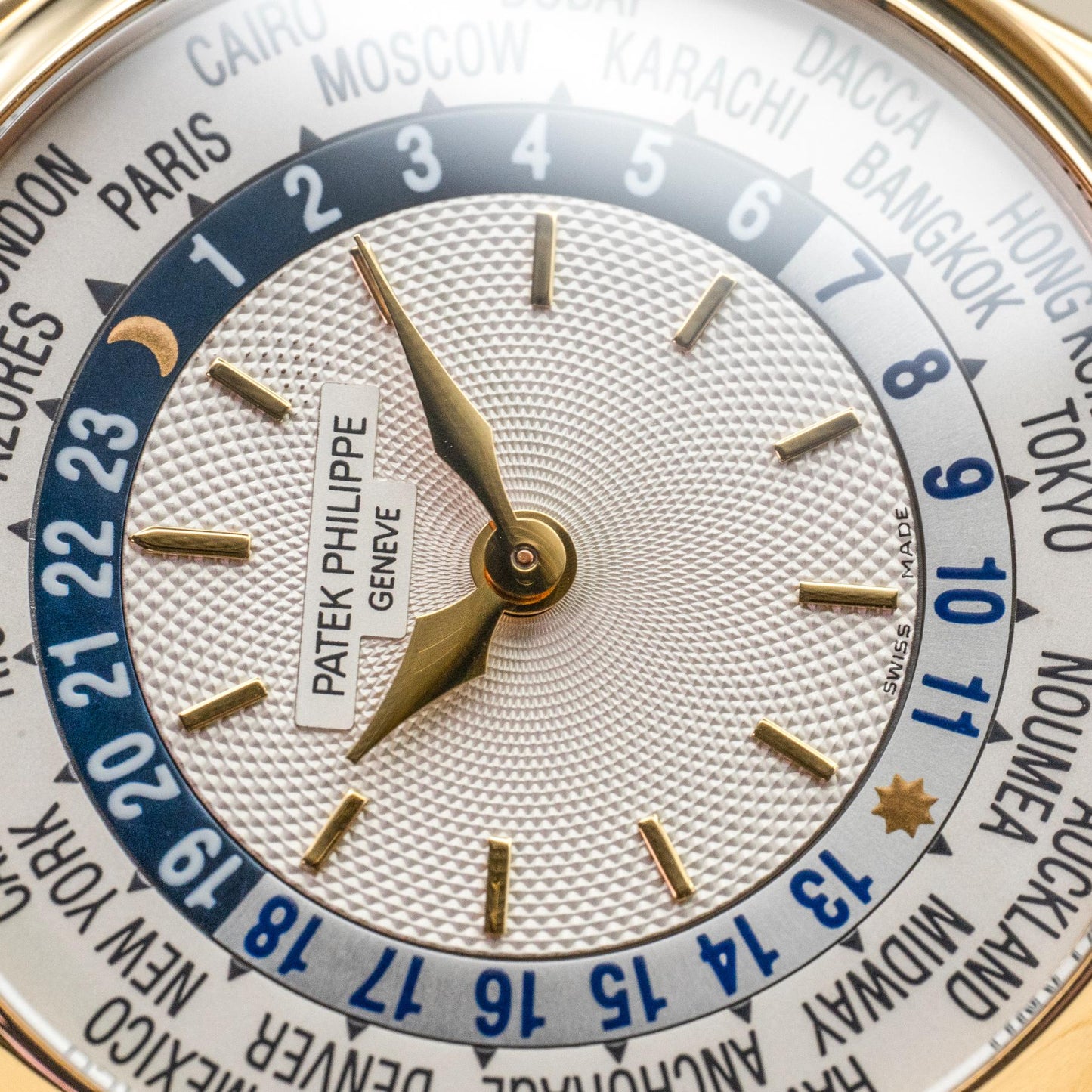 Patek Philippe World Time 5110J-001 37mm high quality close up image