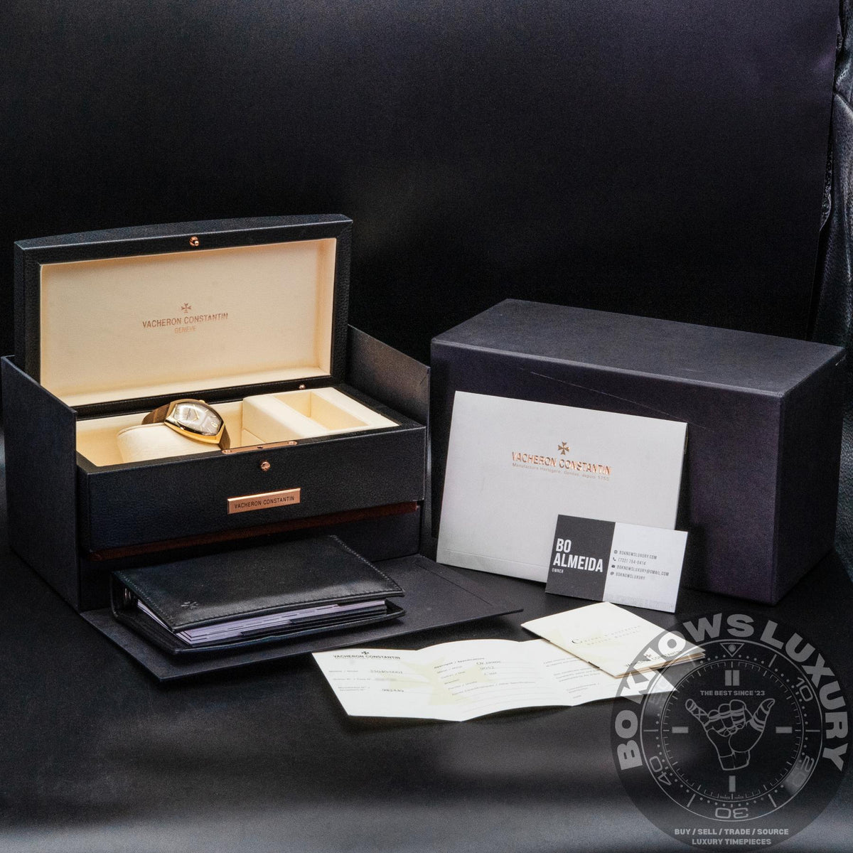 Vacheron Constantin Egerie 25040/000J 27.5mm 18K Yellow Gold Quartz Box Papers