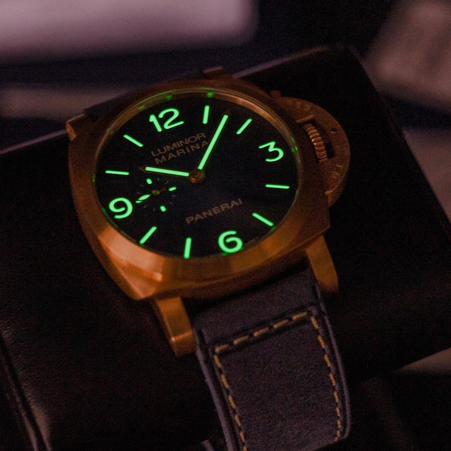 Panerai Luminor Marina Bronzo PAM01678 44mm Blue Sandwich Dial Box Papers 2025