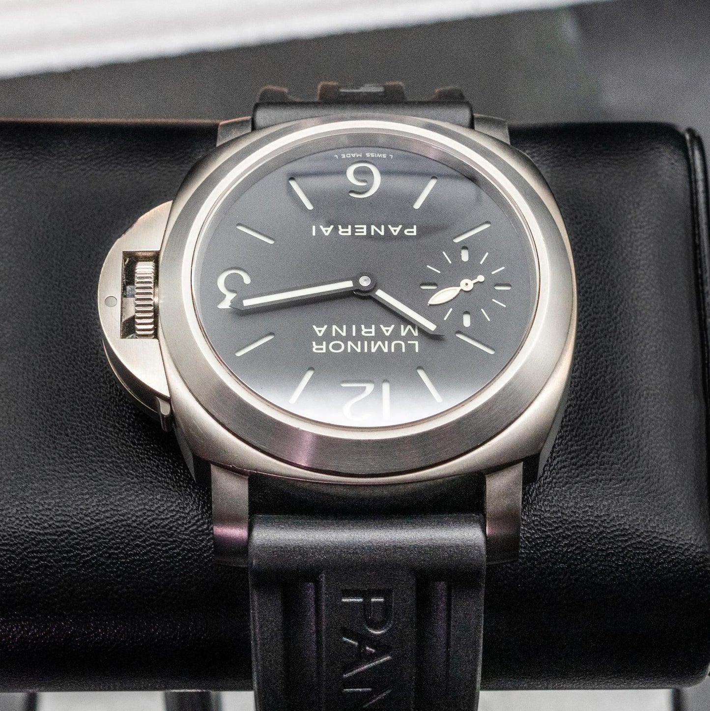 Panerai Luminor Marina PAM00177 44mm Titanium Black Dial Box Papers 2006