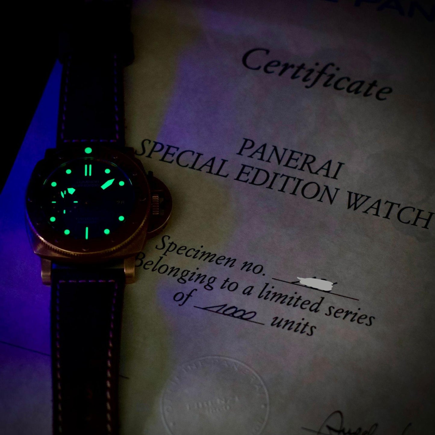 Panerai Luminor Submersible Bronzo Limited Edition of 1000 Blue Dial 47 PAM00671