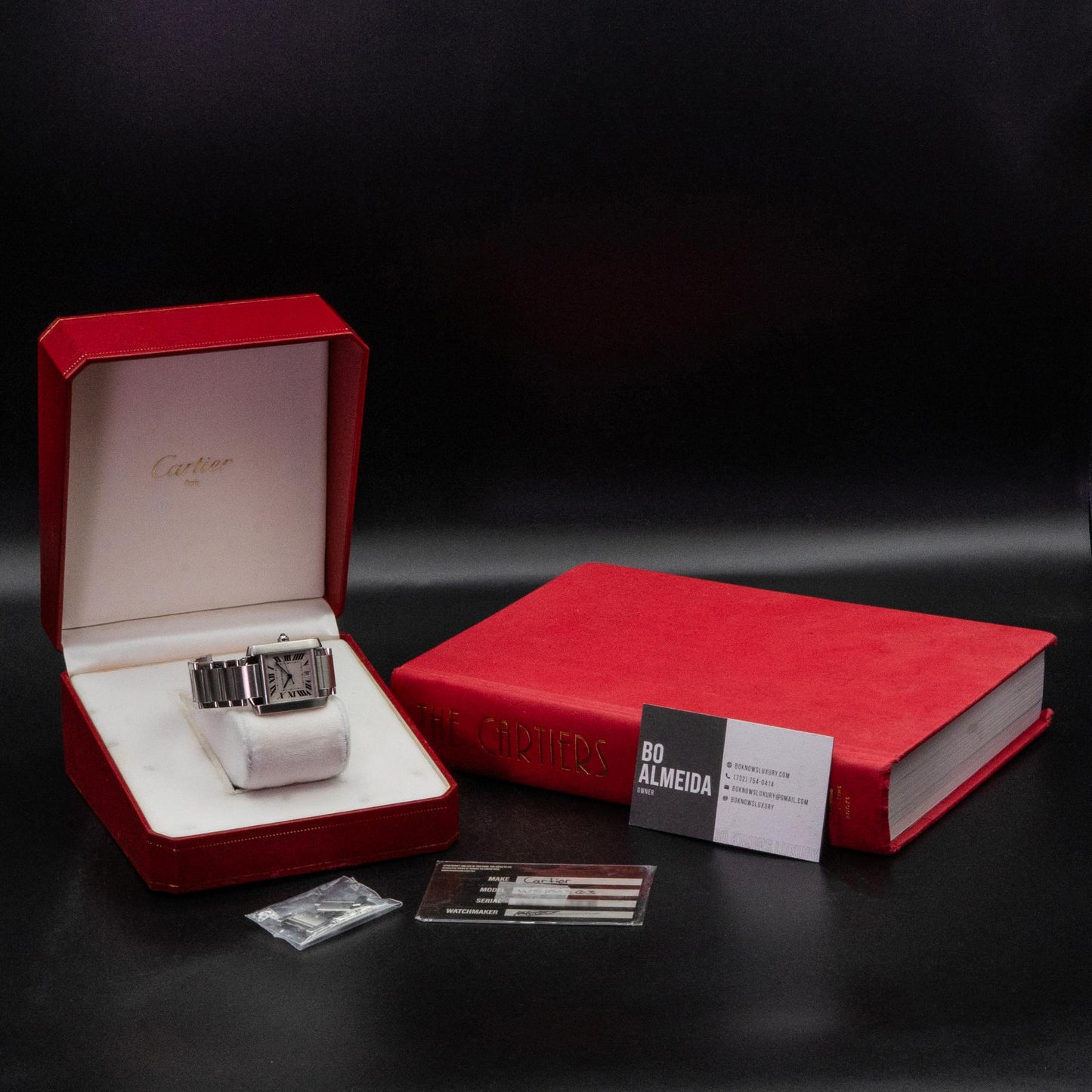 Cartier Tank Francaise 2302 28mm Steel White Dial Automatic Box No Papers