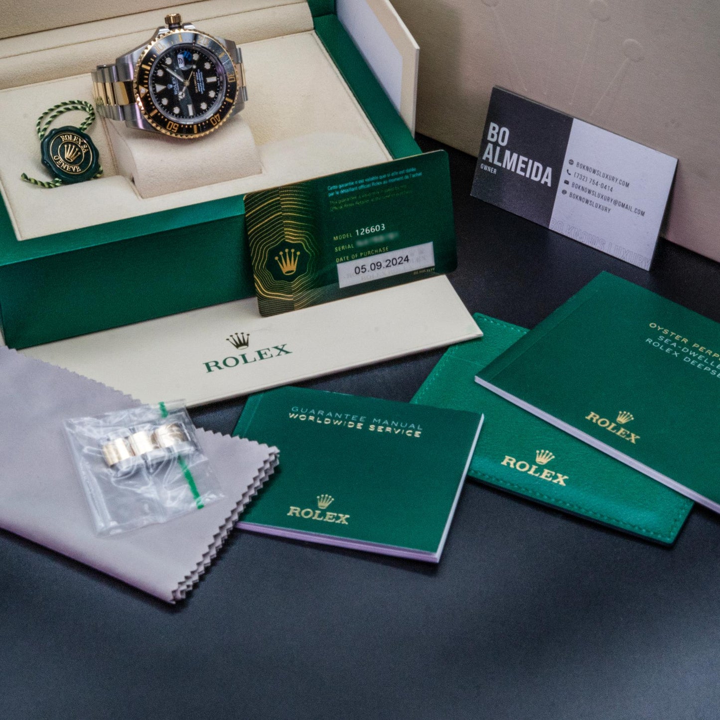 Rolex Sea-Dweller 126603 43mm Two-Tone Black Dial Box Papers 2024