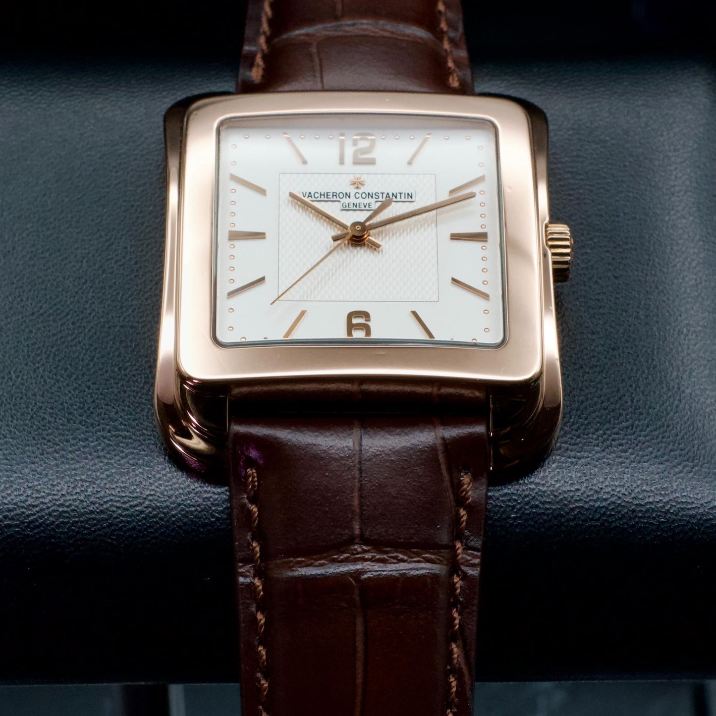 Vacheron Constantin Toledo 1951 86300/000R-9826 Rose Gold Silver Dial Box Papers