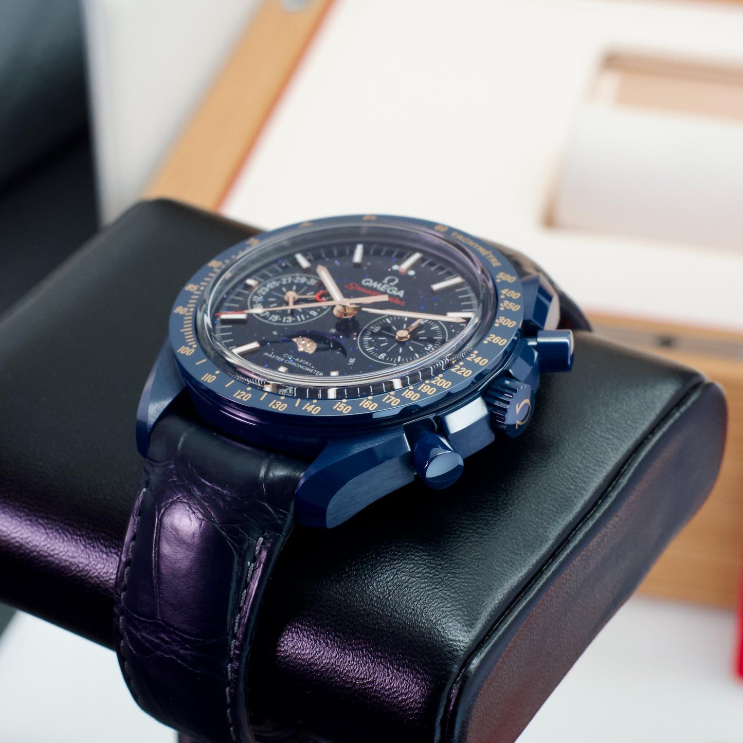 Omega Speedmaster Blue Side Moon Aventurine 44.25mm Ceramic 304.93.44.52.03.002