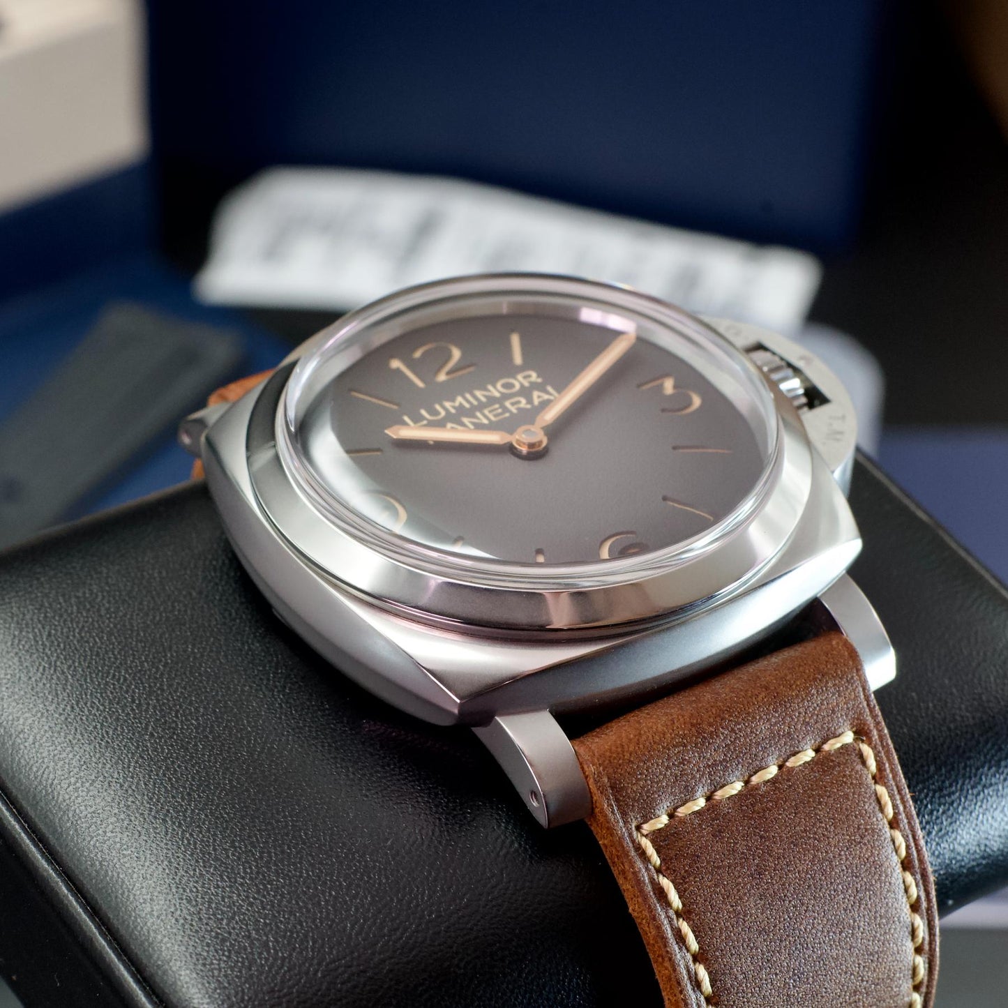 Panerai Luminor Tre Giorni Patina Stainless Steel Gradient Dial 47mm PAM01628