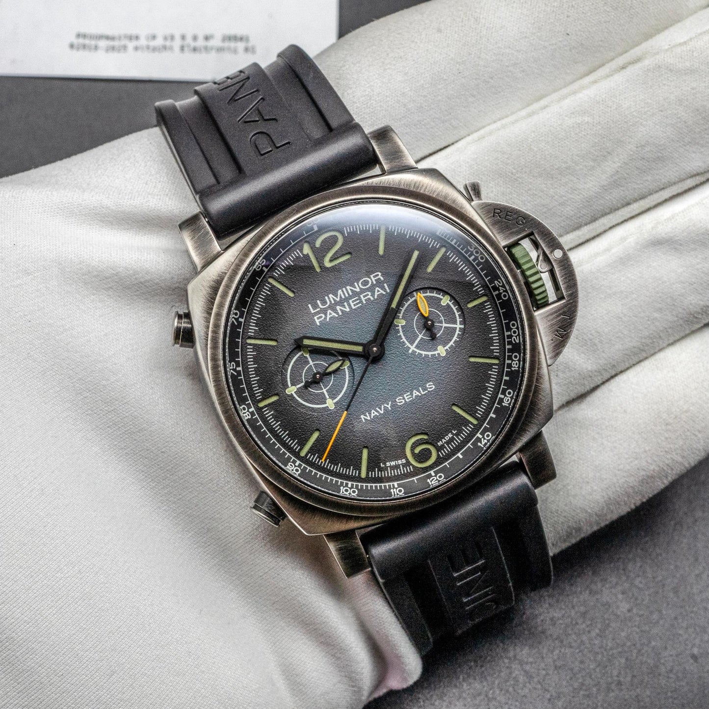 Panerai Luminor Chrono Navy SEALs PAM01409 44mm Steel Grey Dial 2023