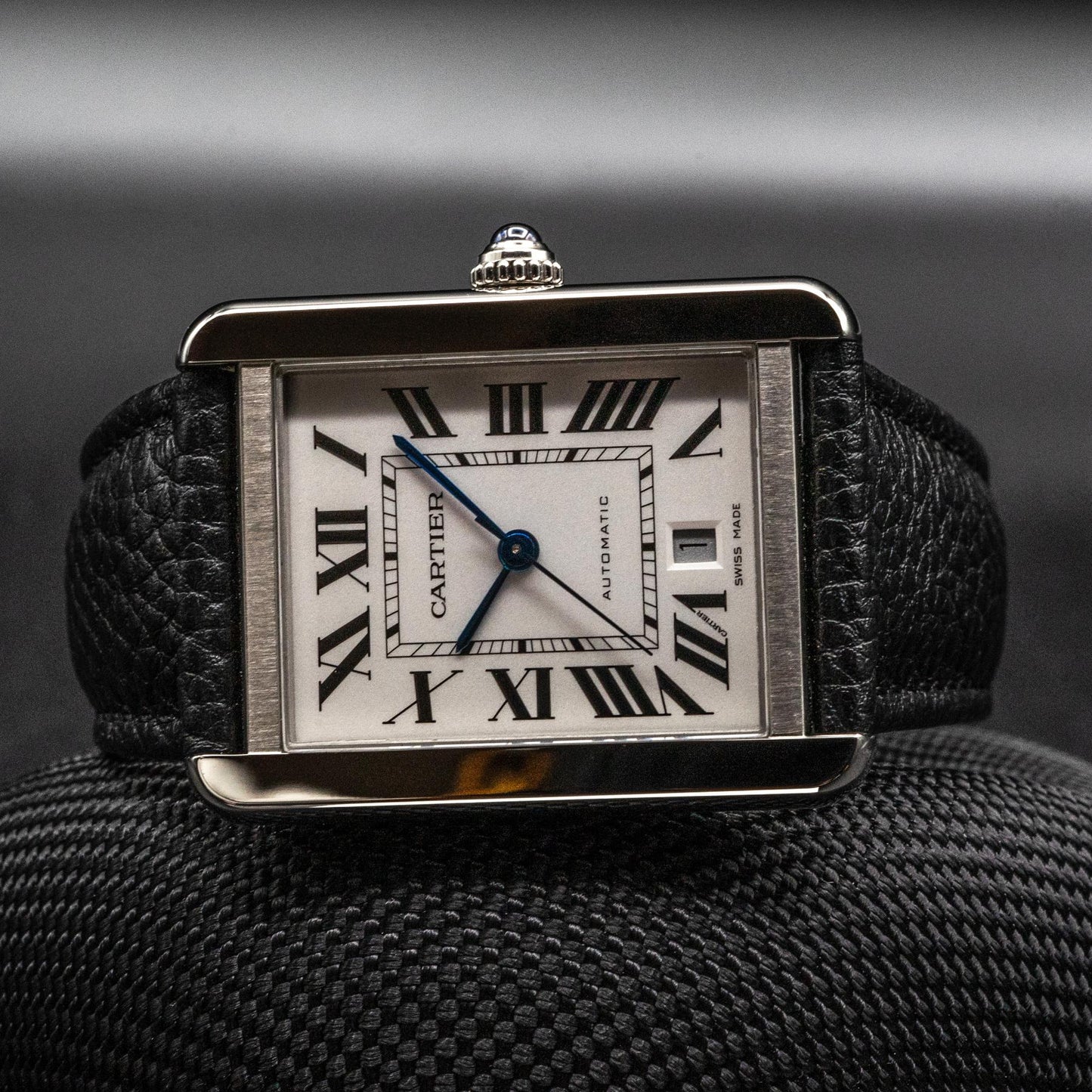 Cartier Tank Solo XL Automatic W5200027 Steel Silver Dial 31x41mm Watch Only
