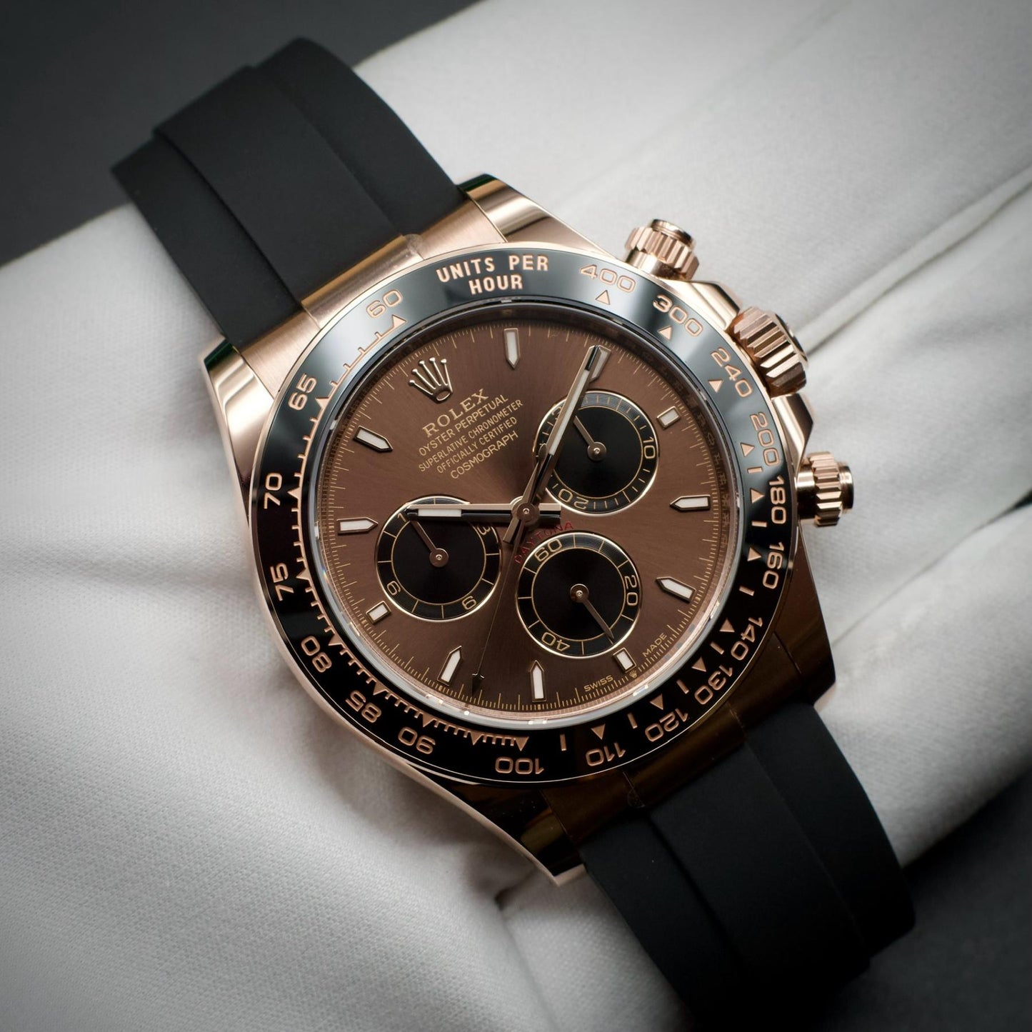 Rolex Daytona 126515LN-0009 Everose Gold Chocolate Dial Oysterflex 2025