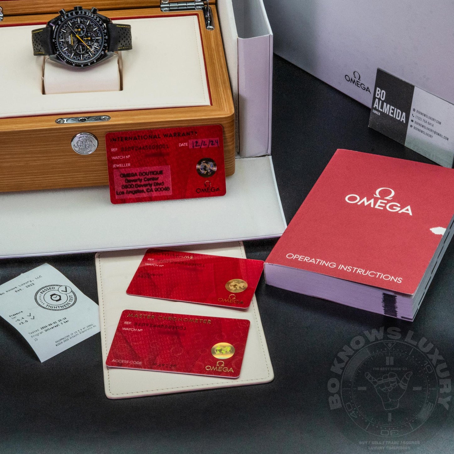 Omega Speedmaster Dark Side of Moon Apollo 8 44mm Ceramic Box Papers 2024