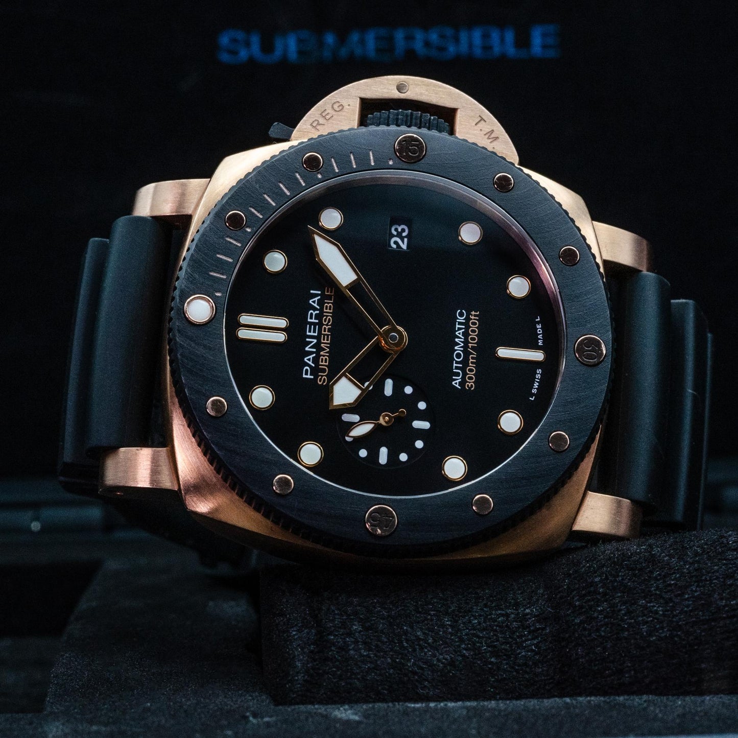 Panerai Submersible Goldtech OroCarbo PAM01070 44mm Gold Box Papers 2022