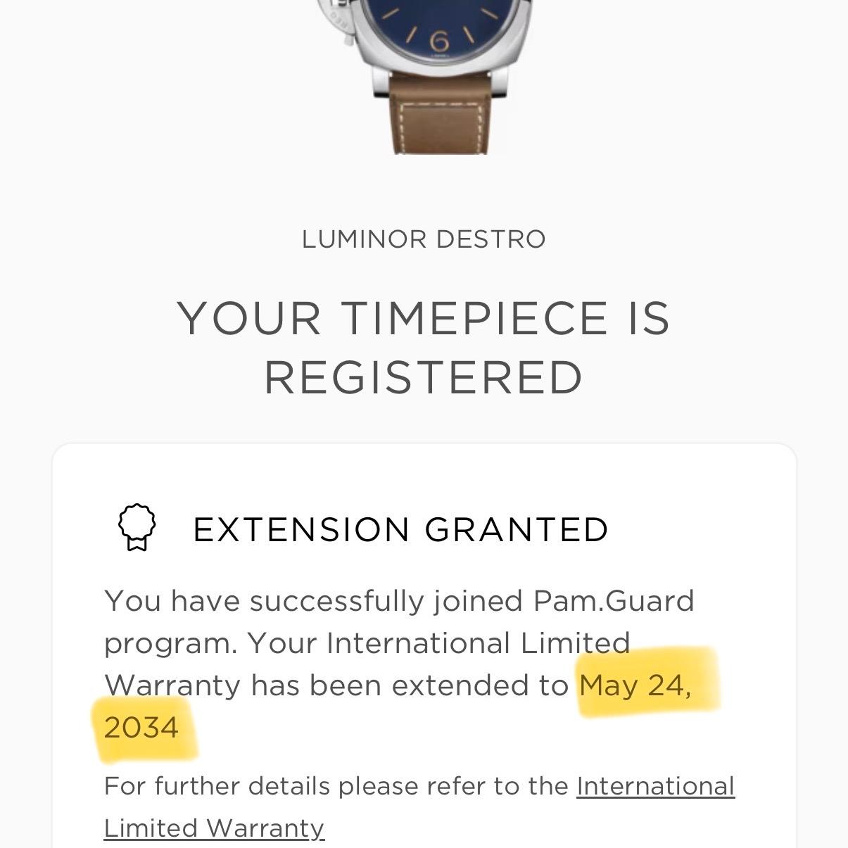Panerai Luminor Destro PAM01732 44mm Steel Blue Dial Box Papers 2026