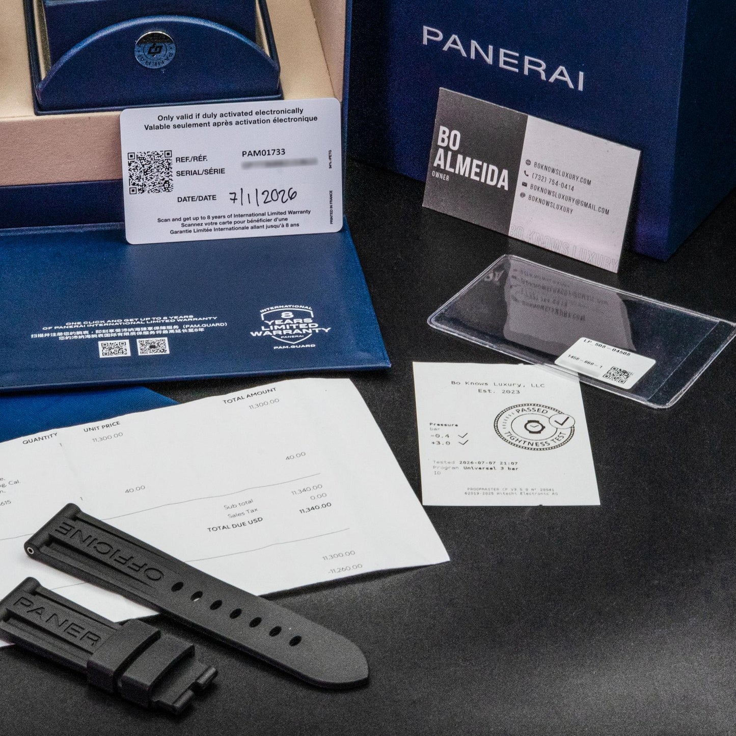 Panerai Luminor 8 Giorni PAM01733 44mm Brunito Anthracite Dial Box Papers 2026