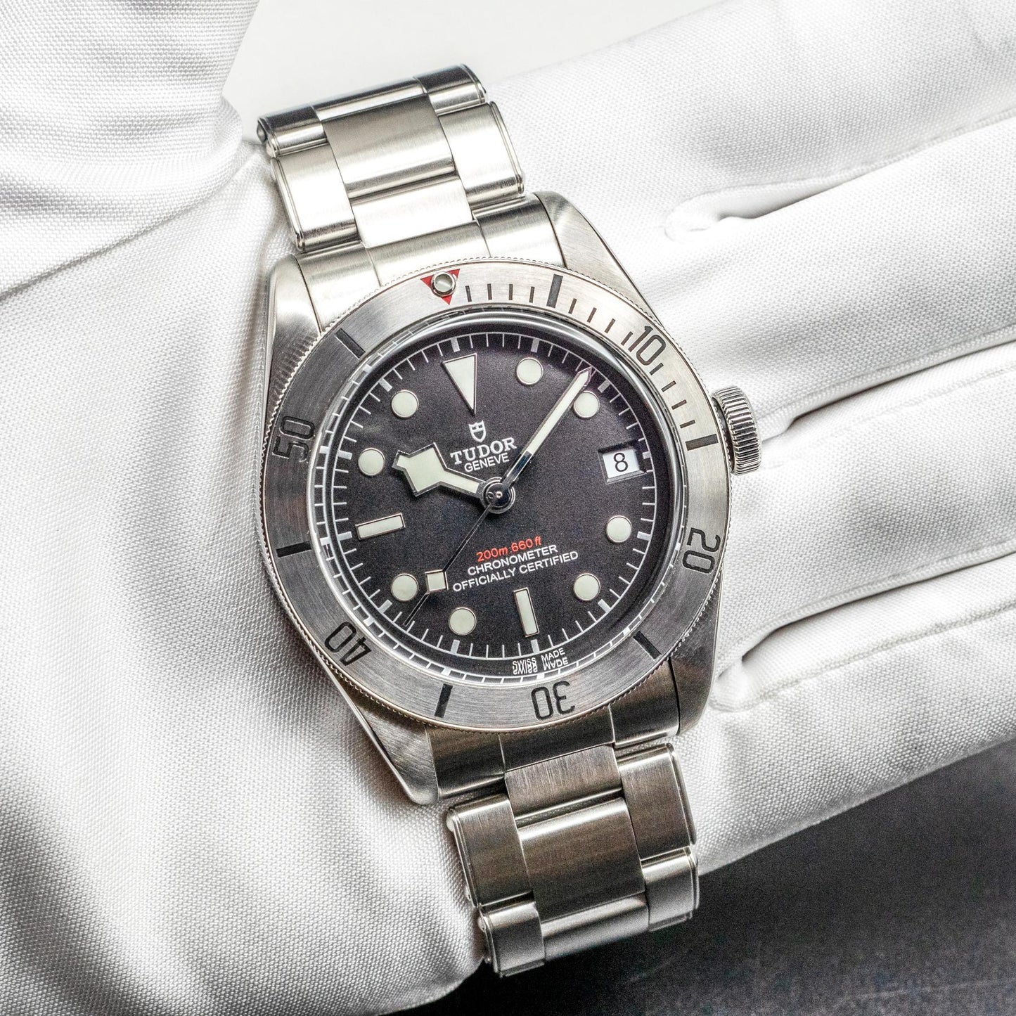 Tudor Black Bay Steel 79730-0006 41mm Black Dial Box Papers Serviced 2019