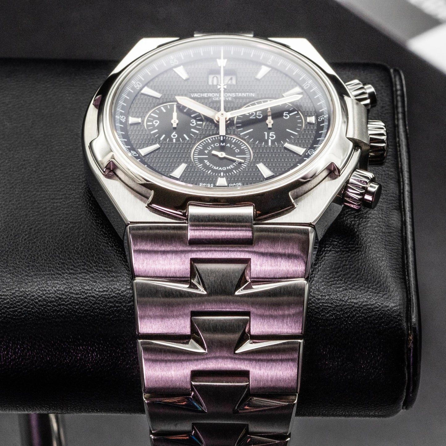 Vacheron Constantin Overseas Chronograph 49150 Steel Black Dial 42mm 2015