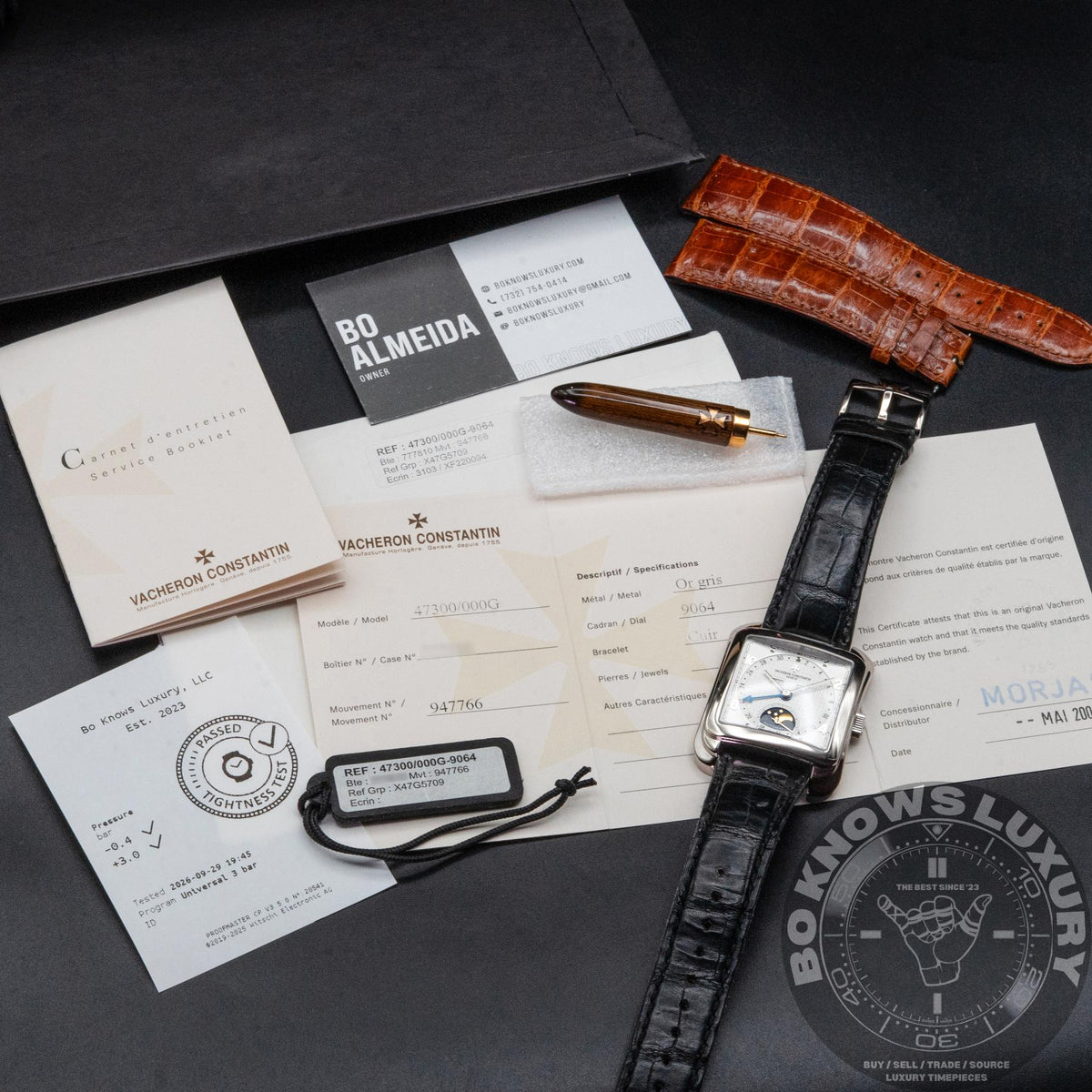 Vacheron Constantin Toledo 1952 47300/000G White Gold Moonphase Box Papers 2004
