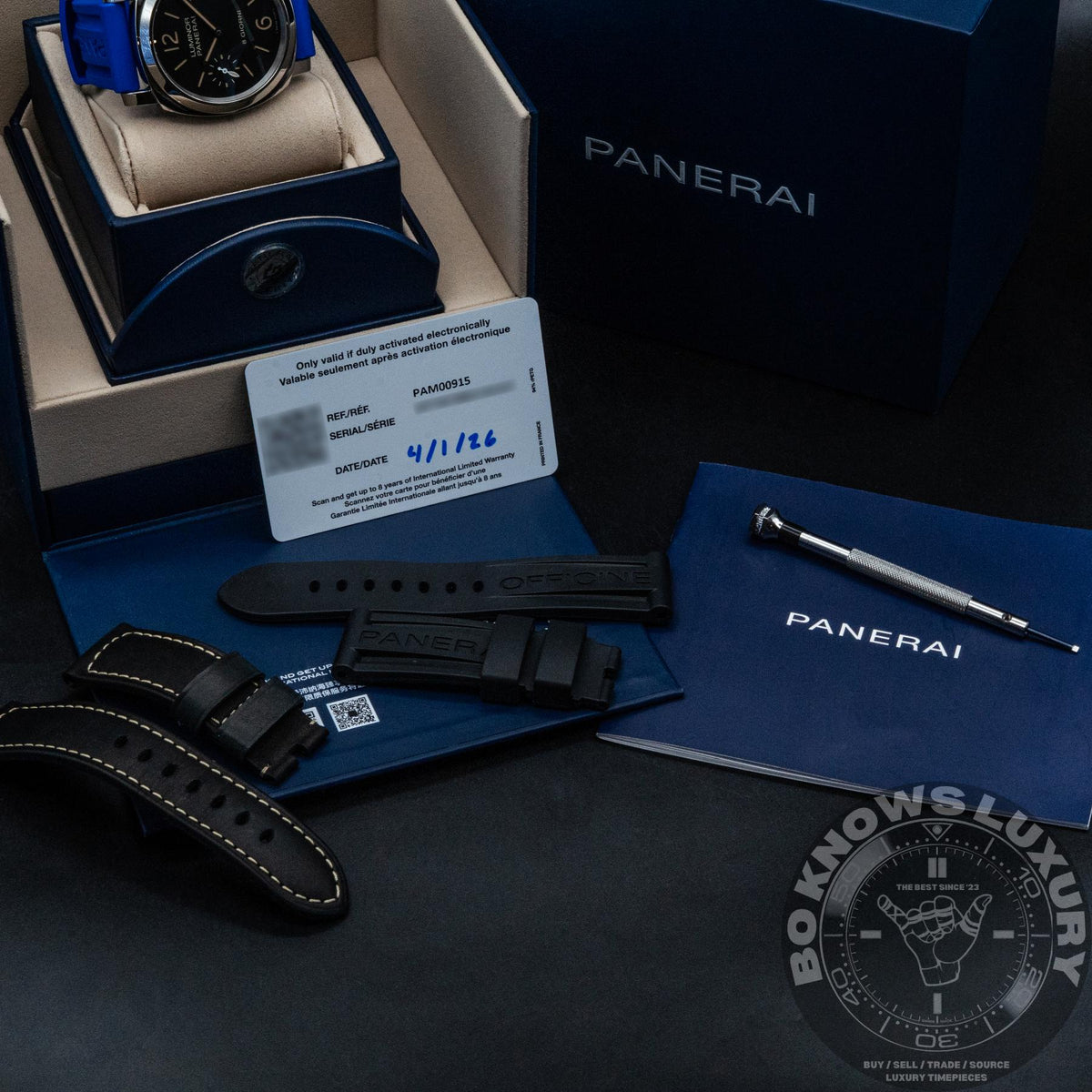 Panerai Luminor 8 Giorni PAM00915 44mm Steel Black Dial 8 Days Box Papers 2026