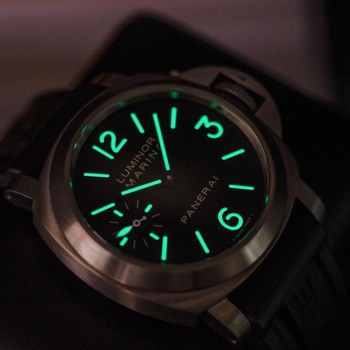 Panerai Luminor Marina PAM00177 44mm Titanium Black Sandwich Dial Box Papers 2014