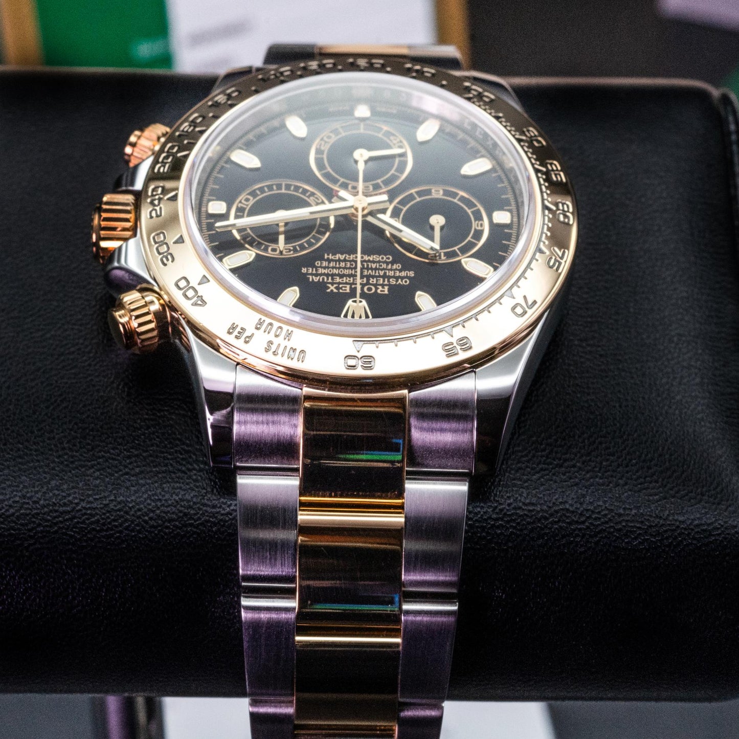 Rolex Cosmograph Daytona 116503 40mm Steel Gold Black Dial Box Papers 2018