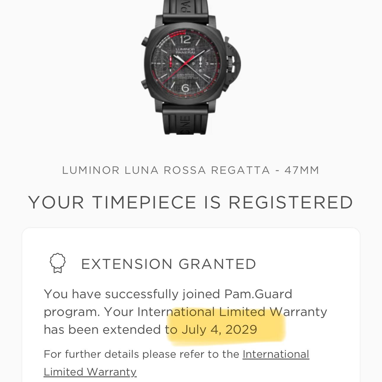 Panerai PAM01038 Luminor Luna Rossa Regatta Carbotech 47mm 2021 Full Set