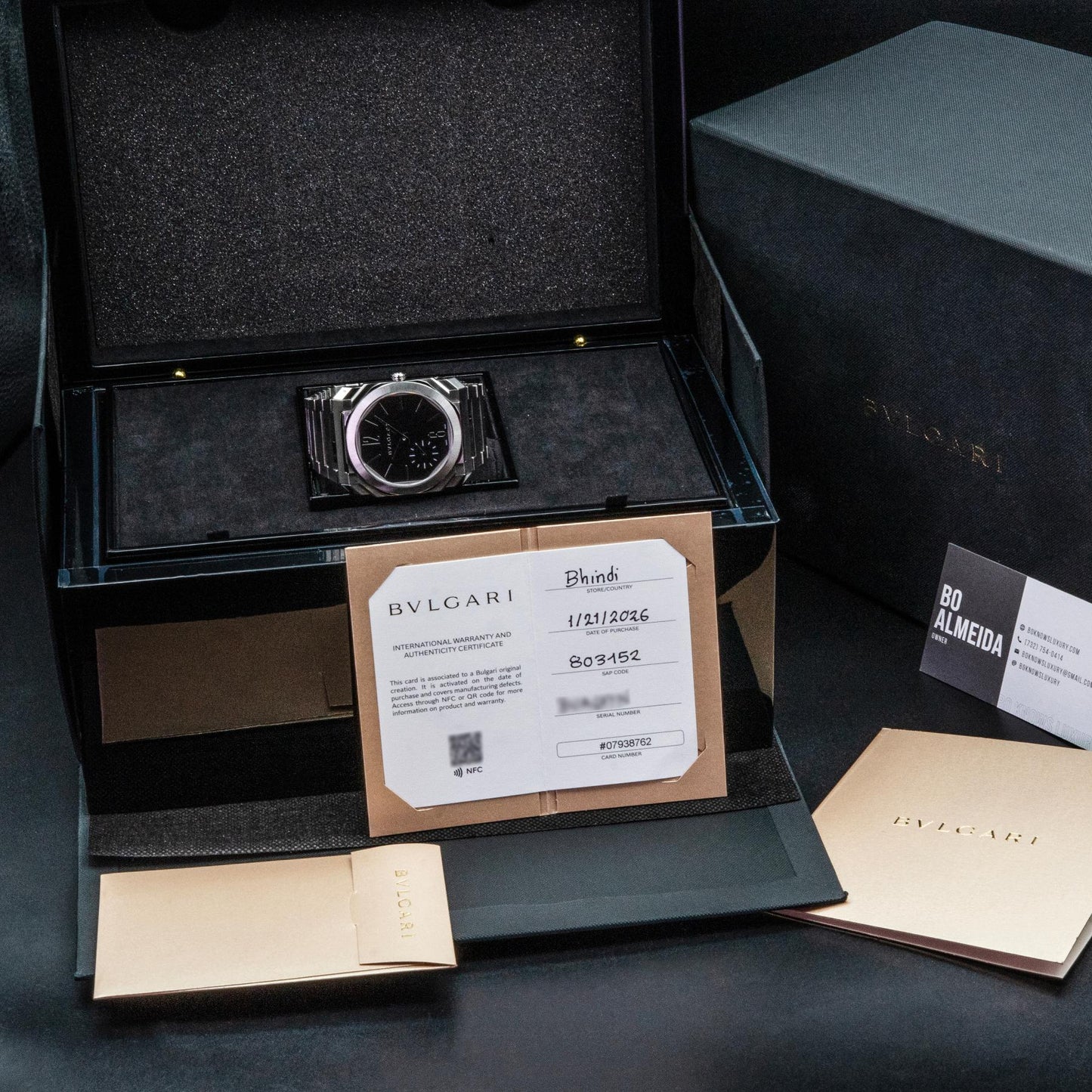 Bvlgari Octo Finissimo Automatic 103297 40mm Steel Black Dial Box Papers 2026
