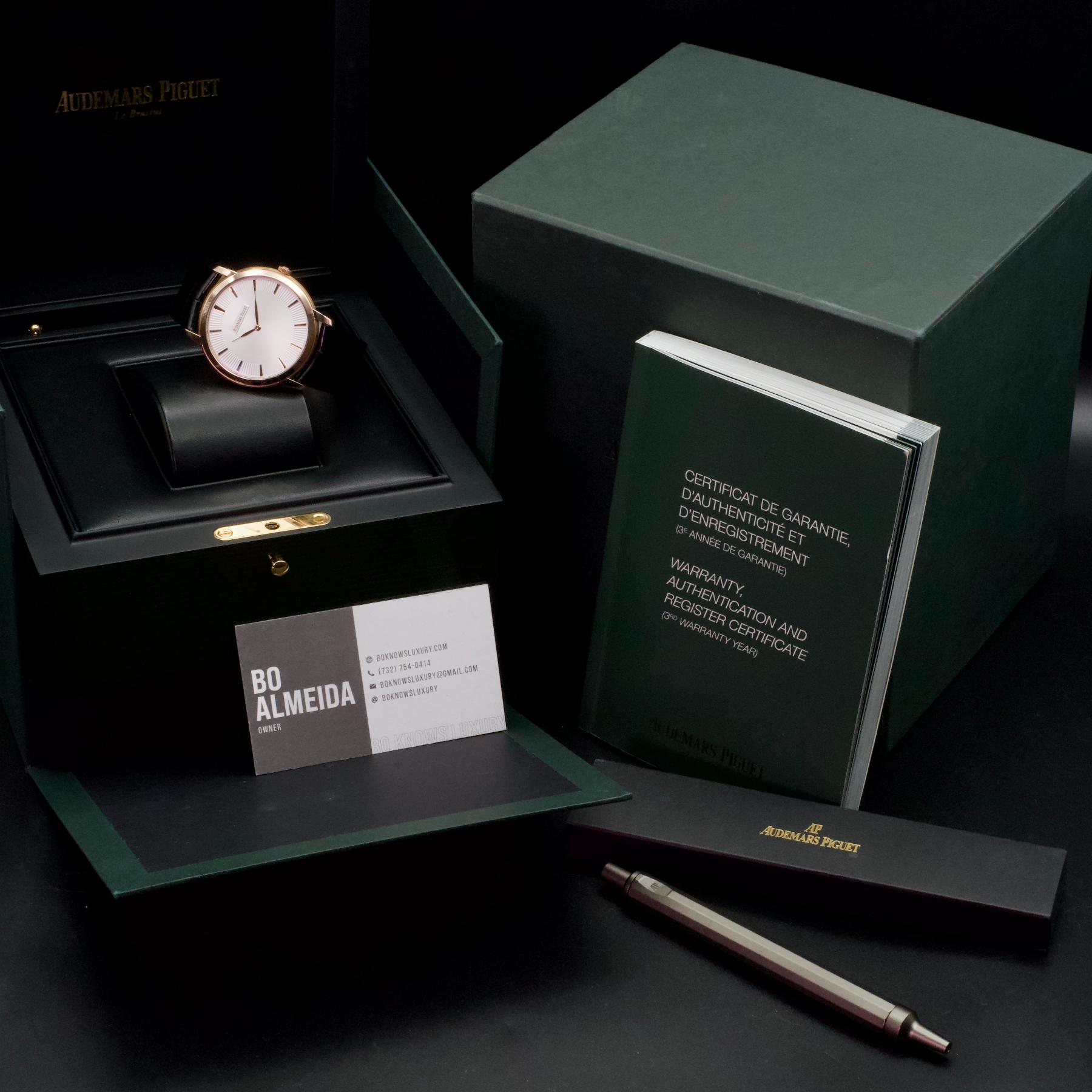 Audemars Piguet Jules Audemars 15180OR Extra-Thin 41mm Rose Gold Papers