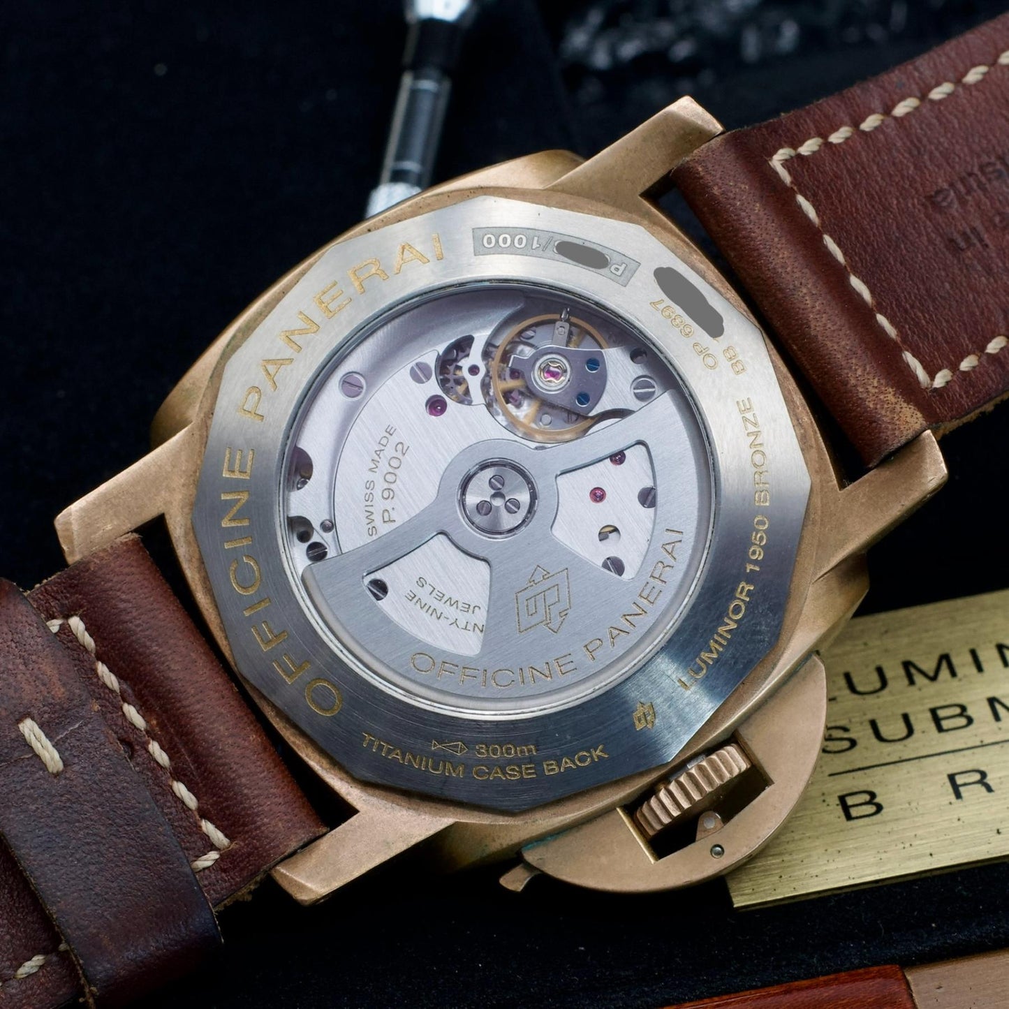 Panerai PAM00507 Luminor Submersible 1950 Automatic Bronzo caseback